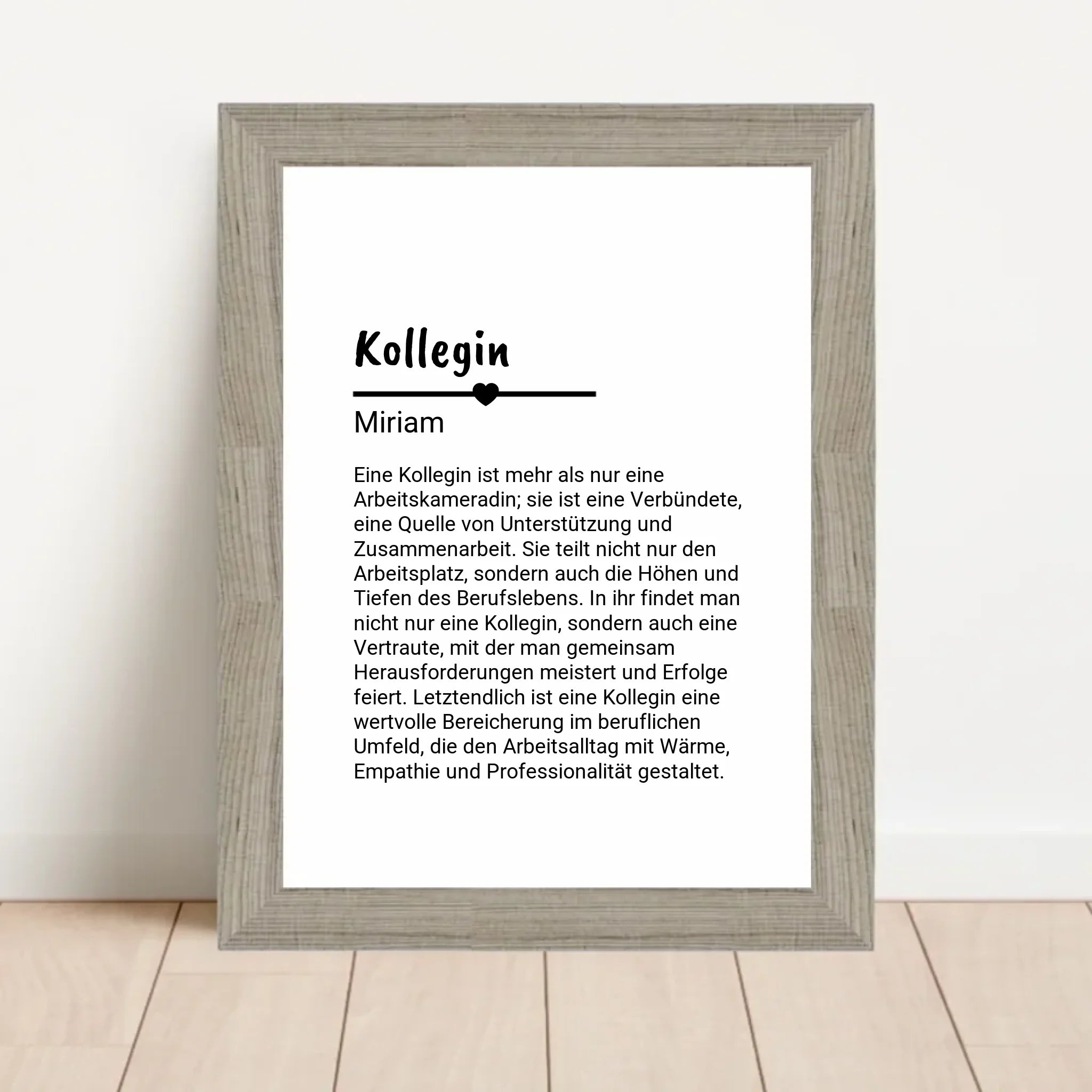 Kollegin Definition Poster Geschenk personalisiert - Cantty