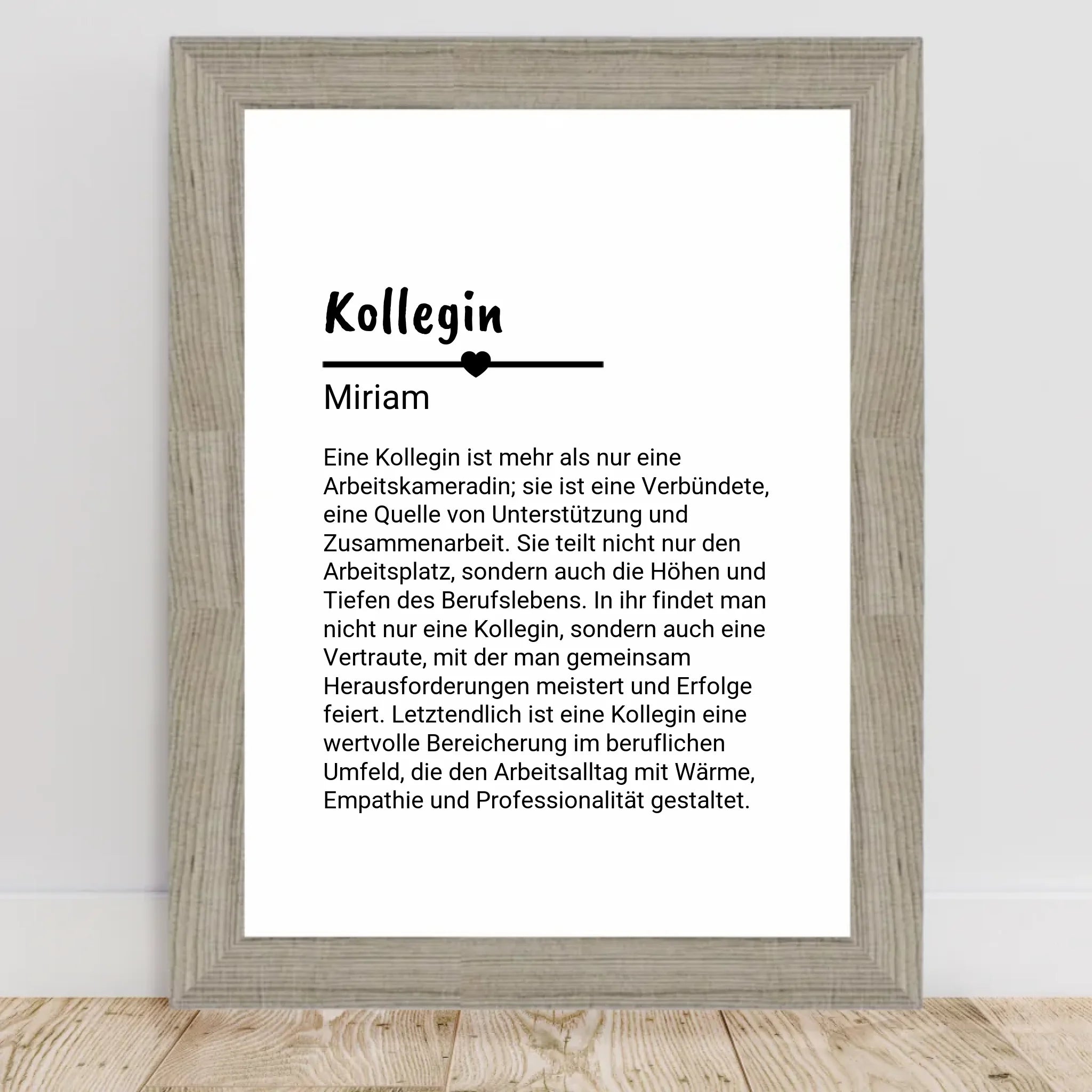Kollegin Definition Poster Geschenk personalisiert - Cantty