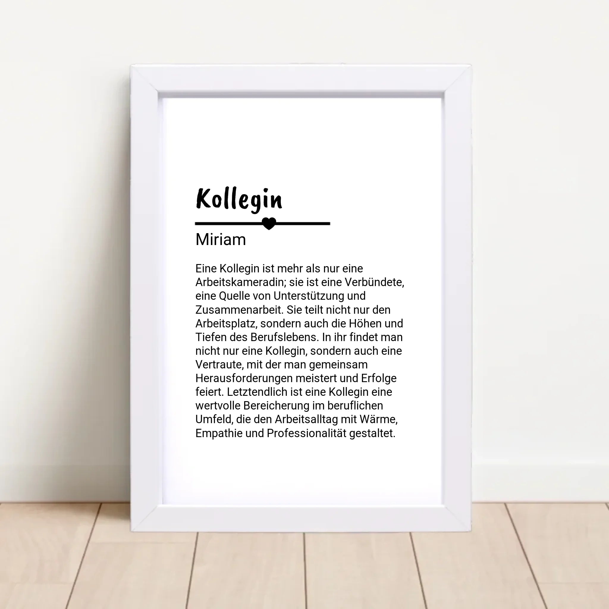 Kollegin Definition Poster Geschenk personalisiert - Cantty