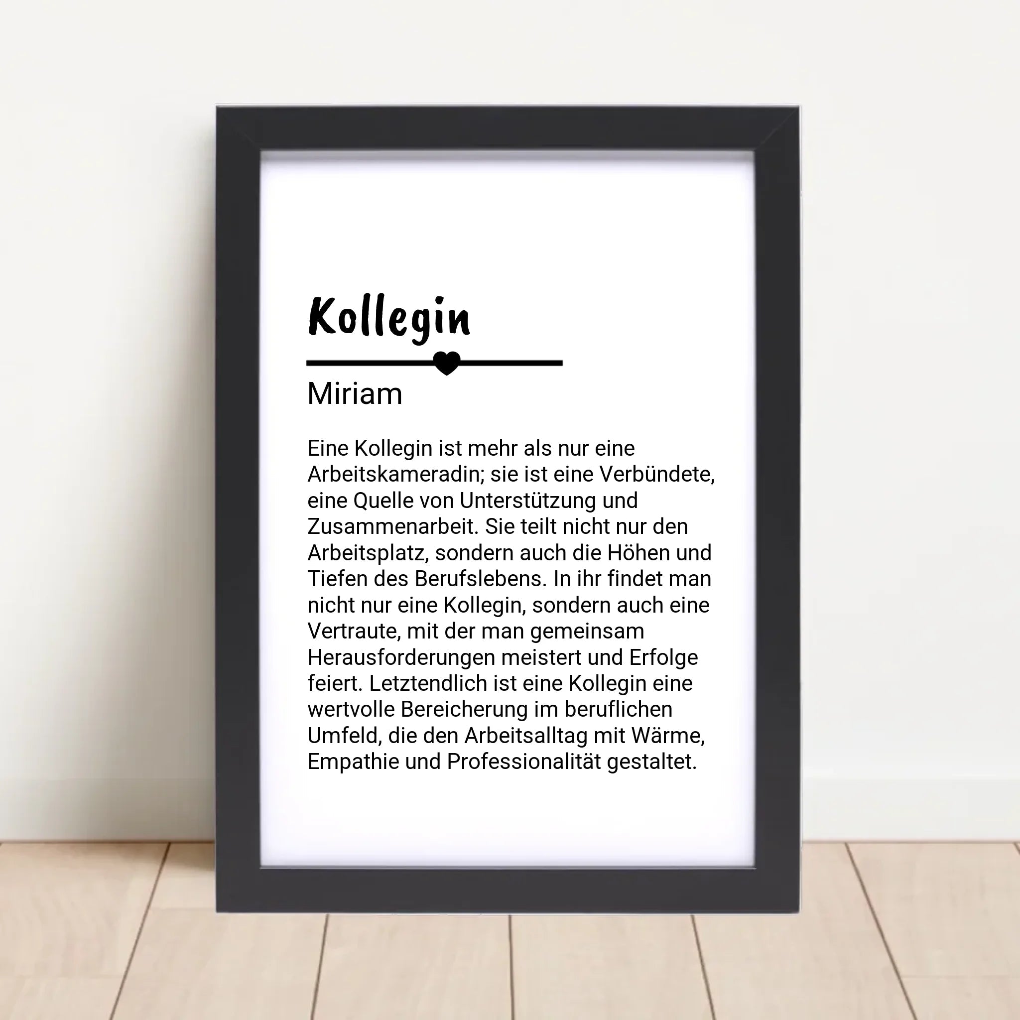 Kollegin Definition Poster Geschenk personalisiert - Cantty