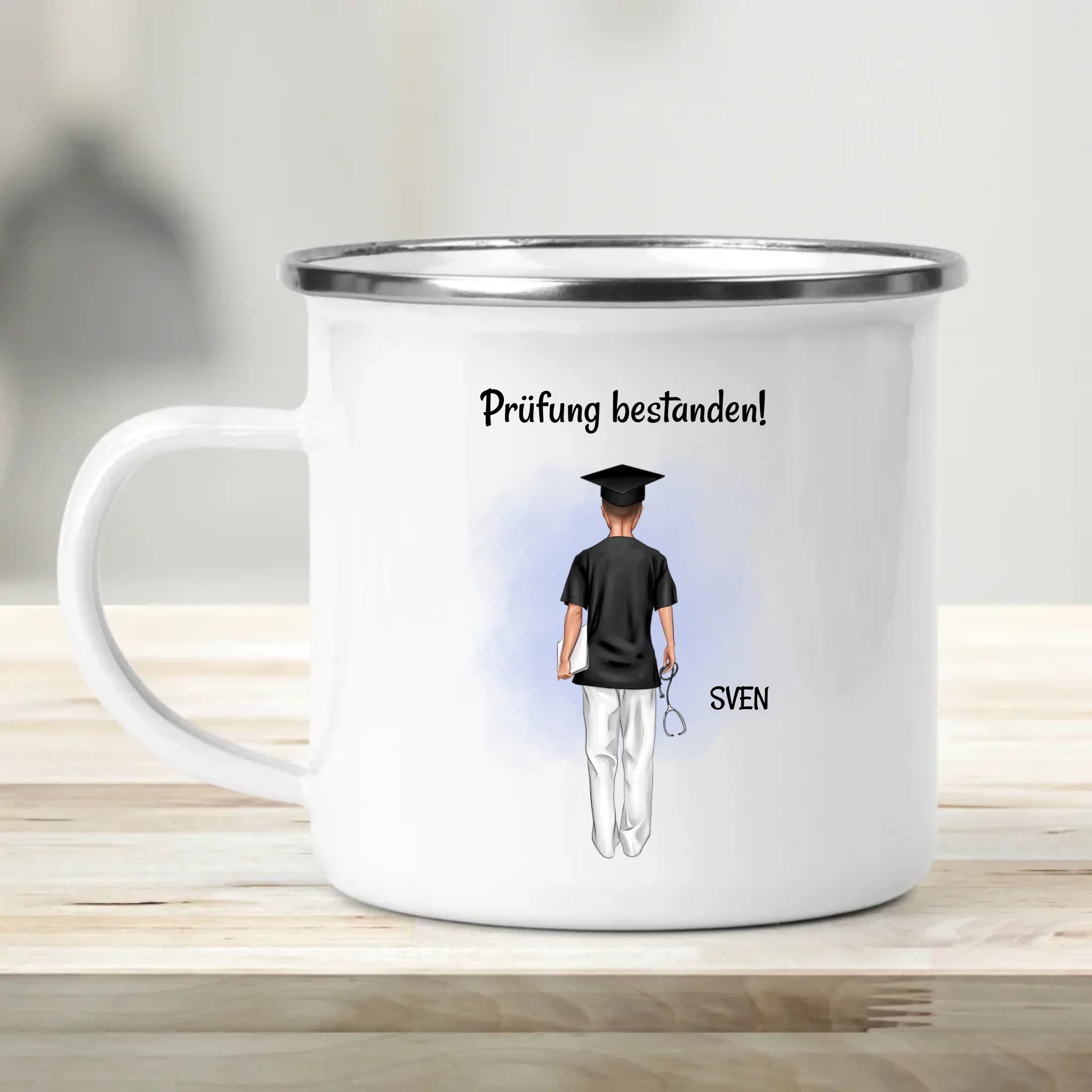 Krankenpfleger Mann Abschlussgeschenk Tasse personalisiert - Cantty
