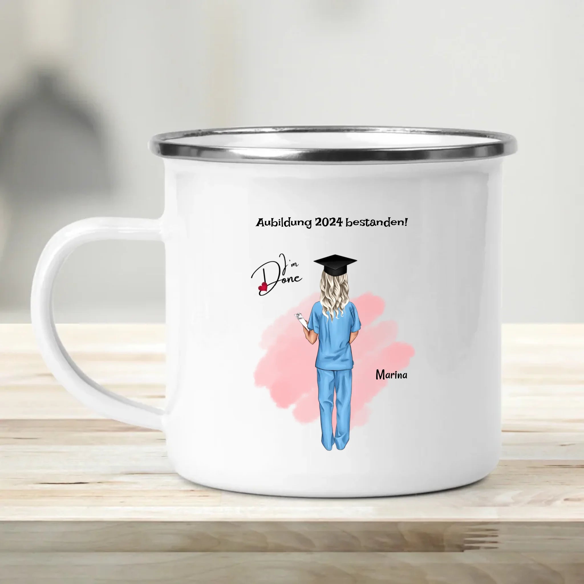 Krankenschwester Examen bestanden Tasse personalisiert - Cantty