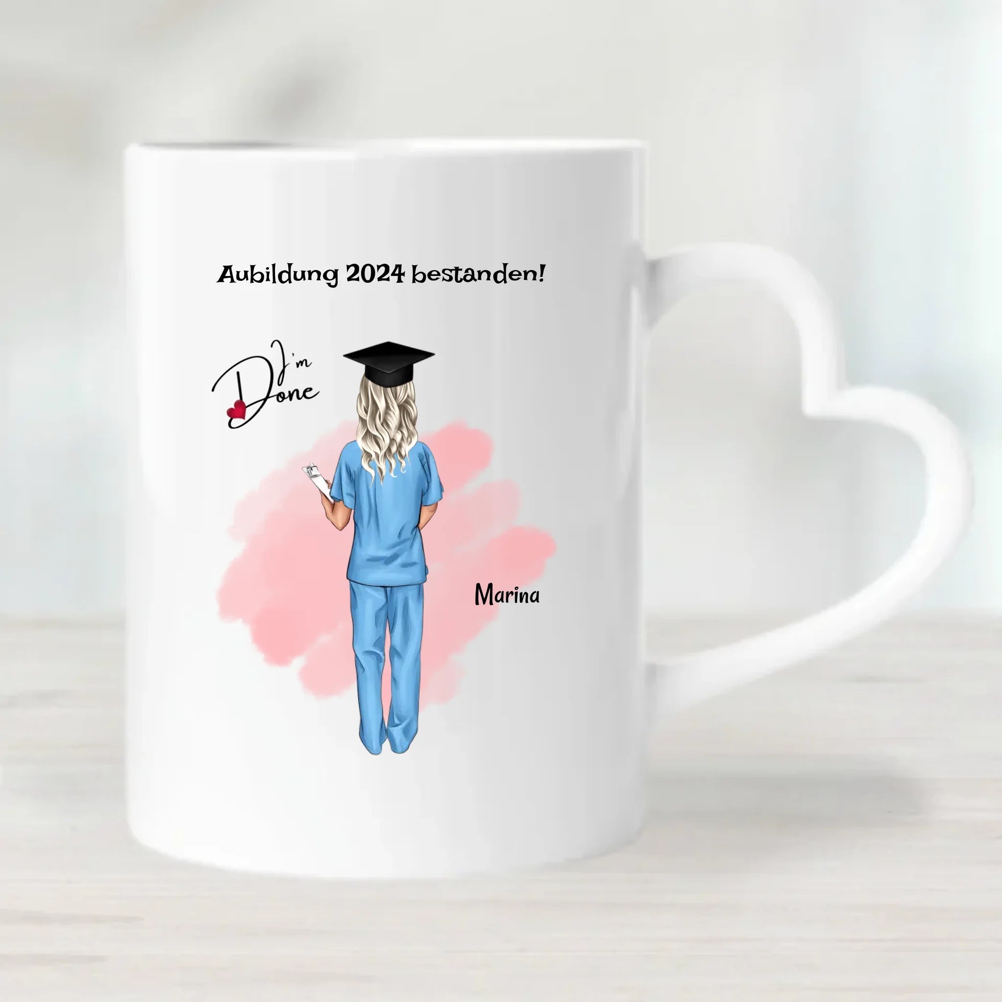 Krankenschwester Examen bestanden Tasse personalisiert - Cantty