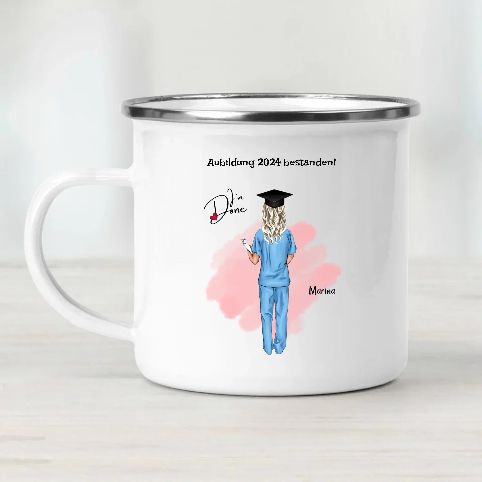 Krankenschwester Examen bestanden Tasse personalisiert - Cantty