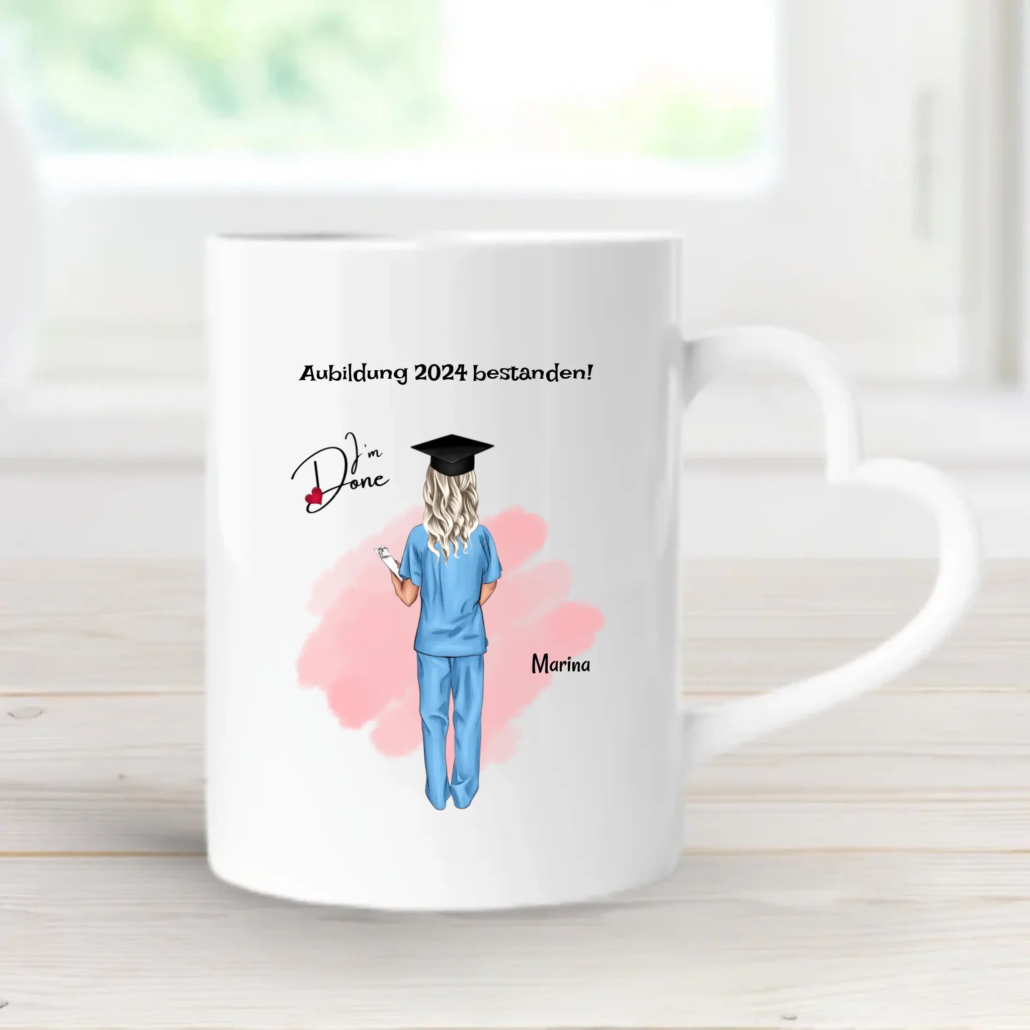 Krankenschwester Examen bestanden Tasse personalisiert - Cantty