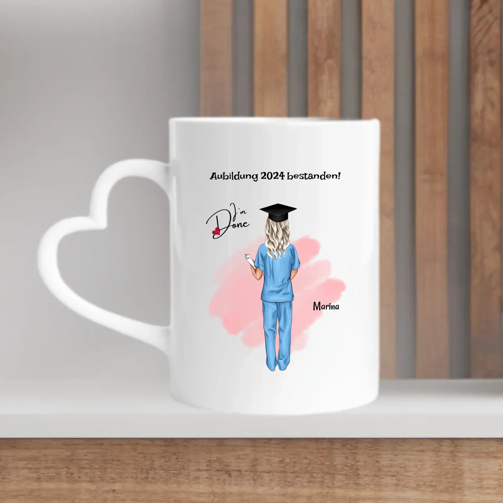 Krankenschwester Examen bestanden Tasse personalisiert - Cantty
