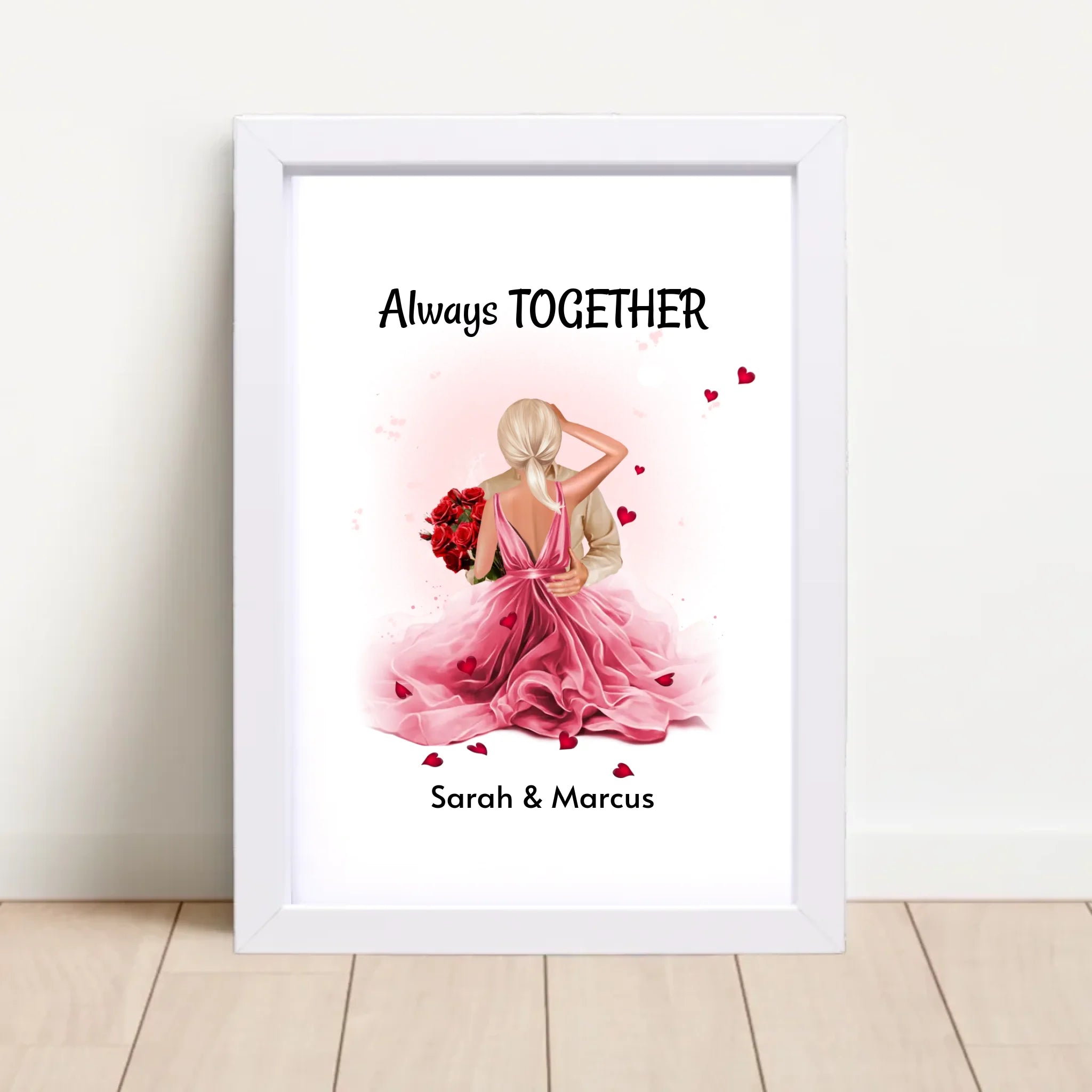 Liebespaar Jahrestagsgeschenk Bild personalisiert - Cantty