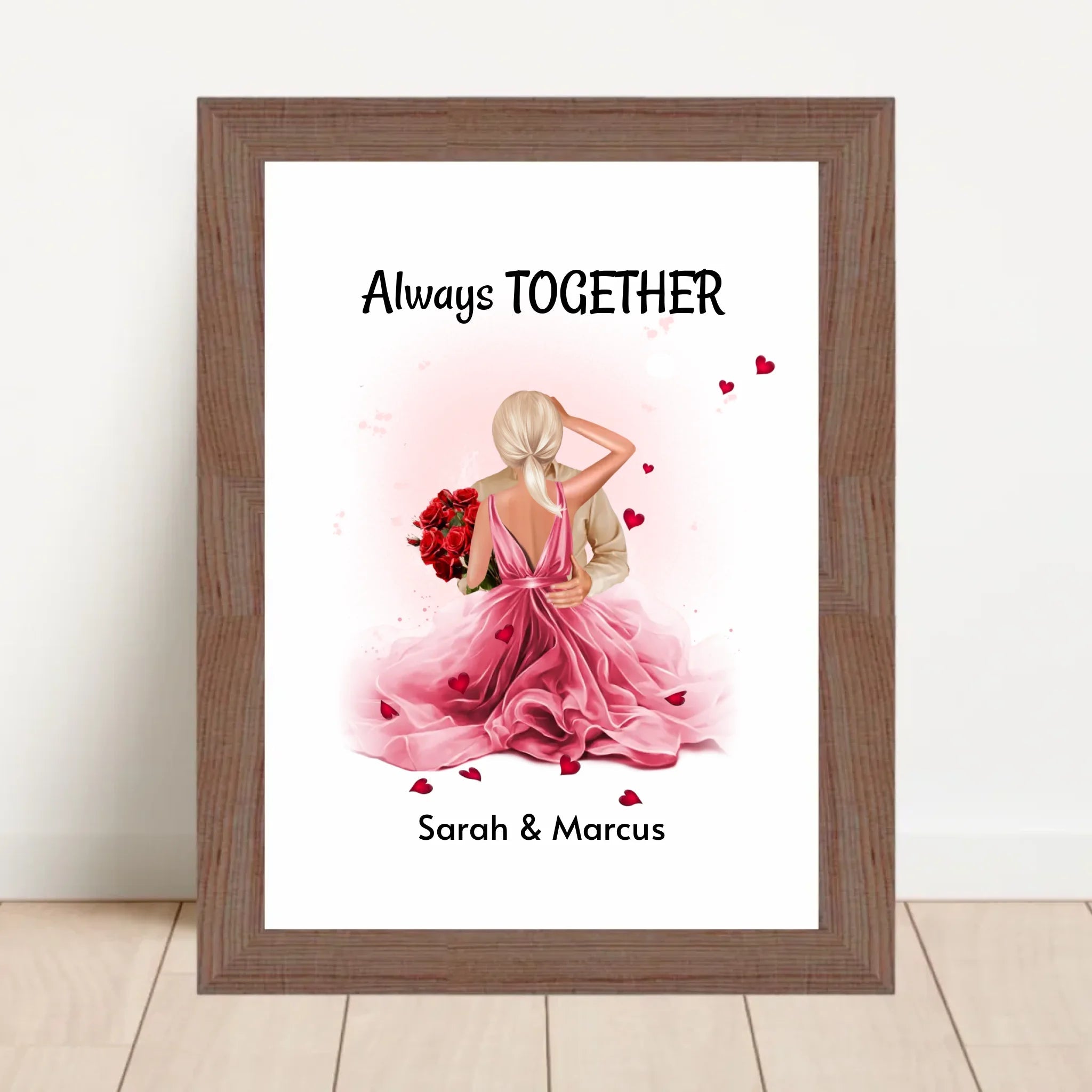 Liebespaar Jahrestagsgeschenk Bild personalisiert - Cantty