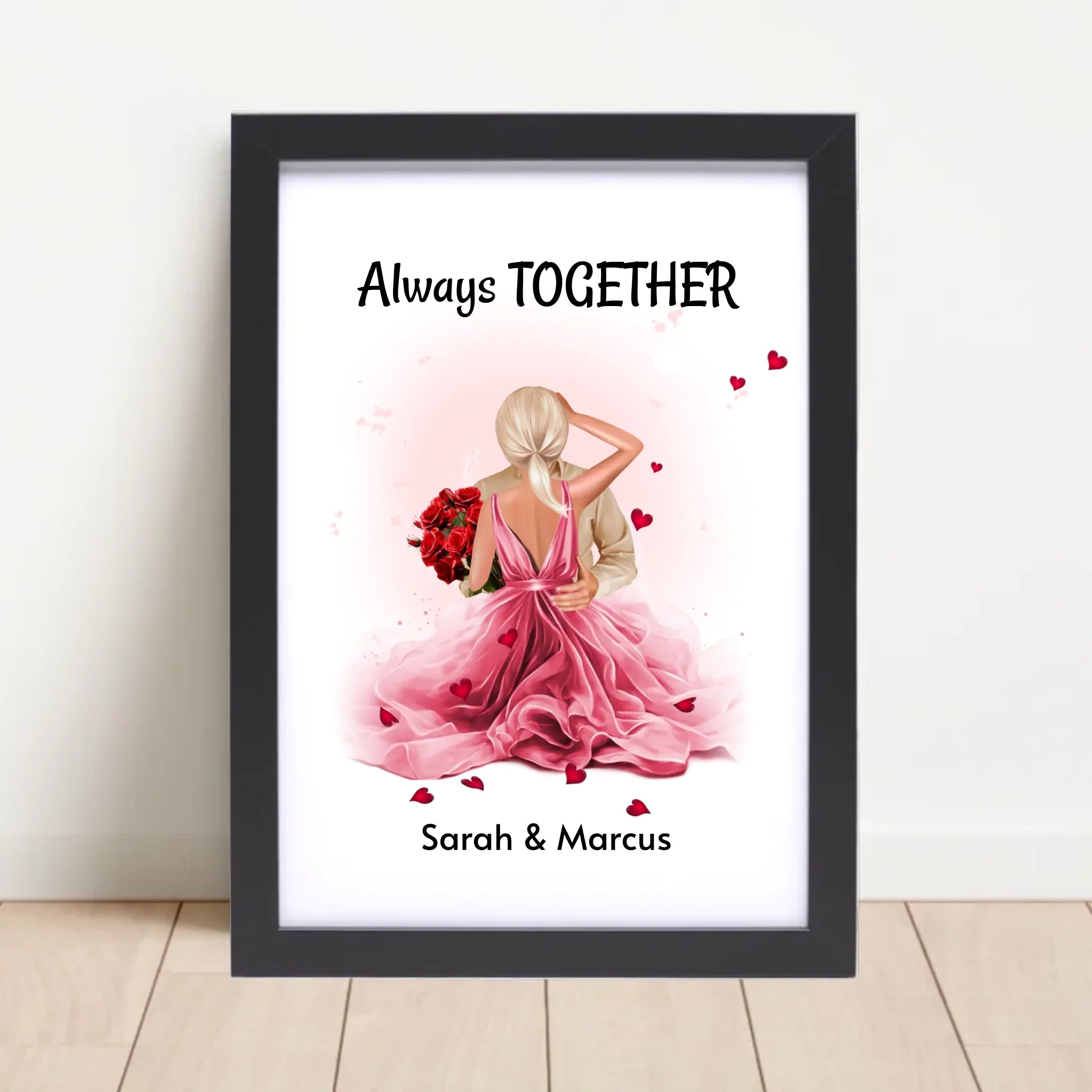 Liebespaar Jahrestagsgeschenk Bild personalisiert - Cantty