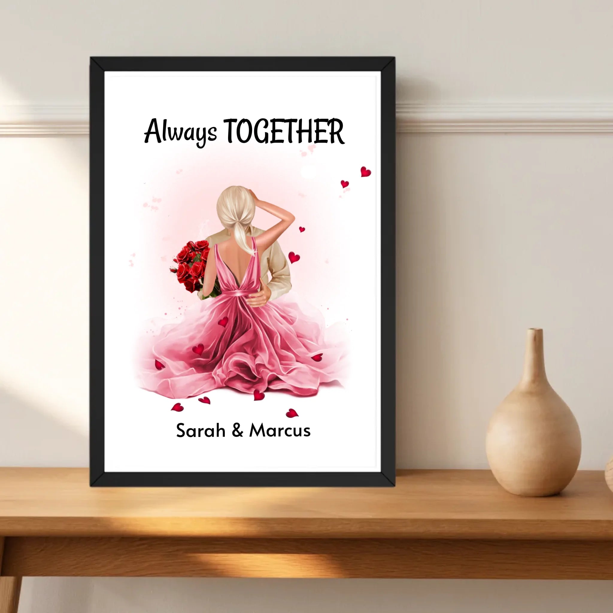 Liebespaar Jahrestagsgeschenk Bild personalisiert - Cantty