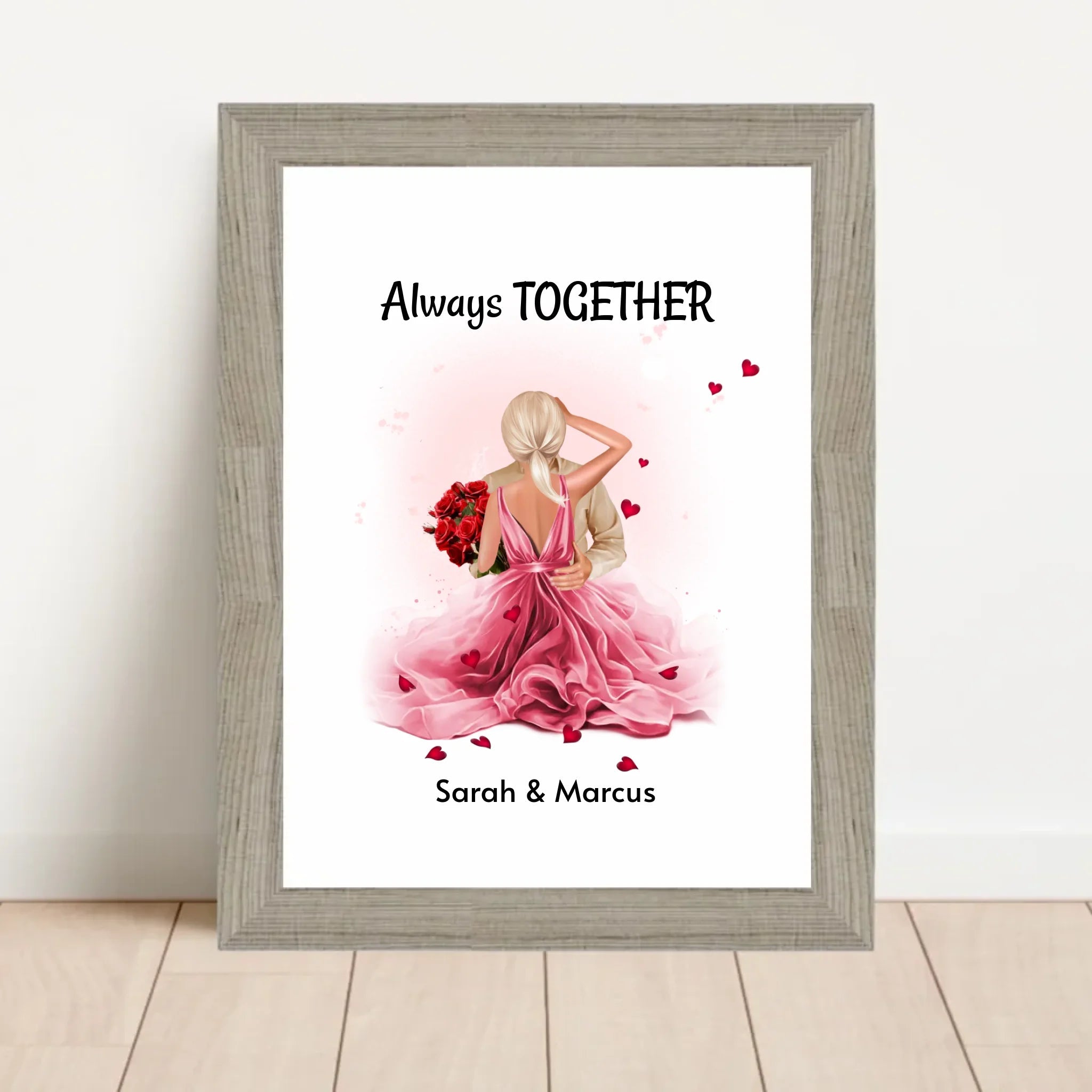 Liebespaar Jahrestagsgeschenk Bild personalisiert - Cantty