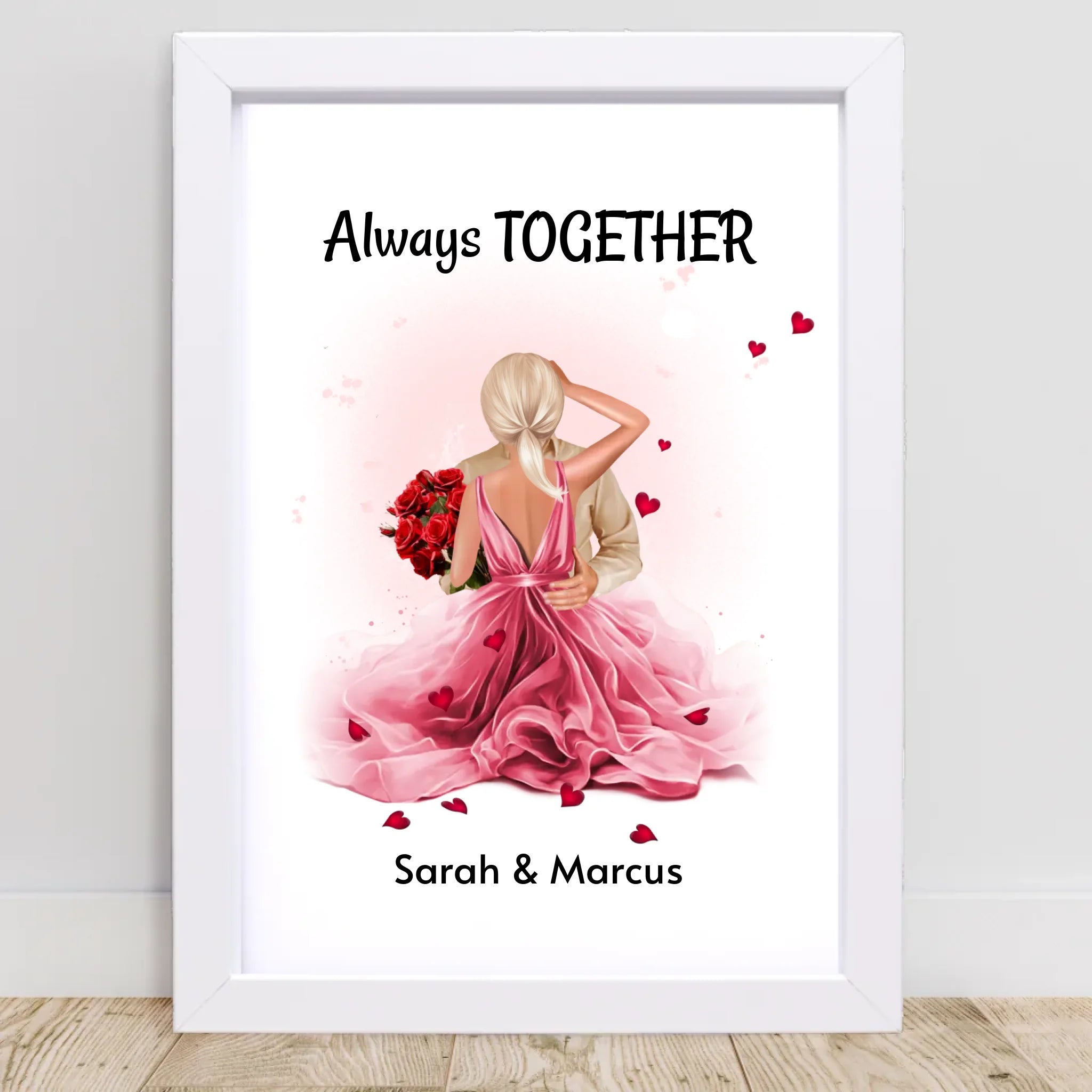 Liebespaar Jahrestagsgeschenk Bild personalisiert - Cantty