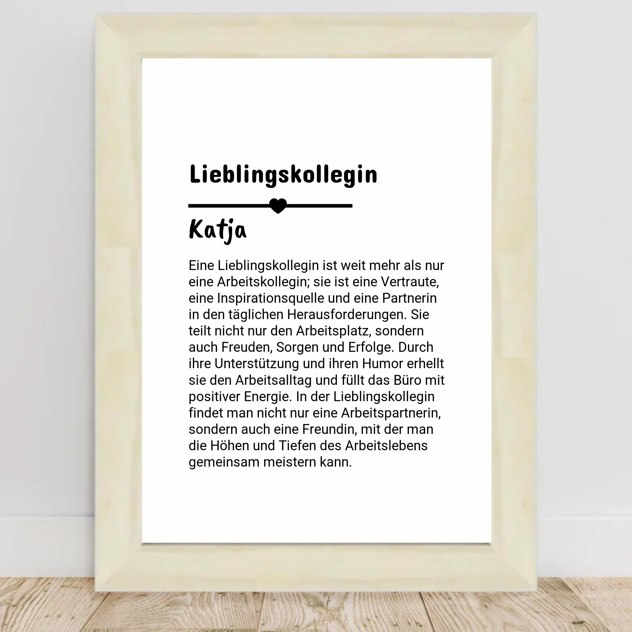 Lieblingskollegin Definition Poster personalisiert - Cantty