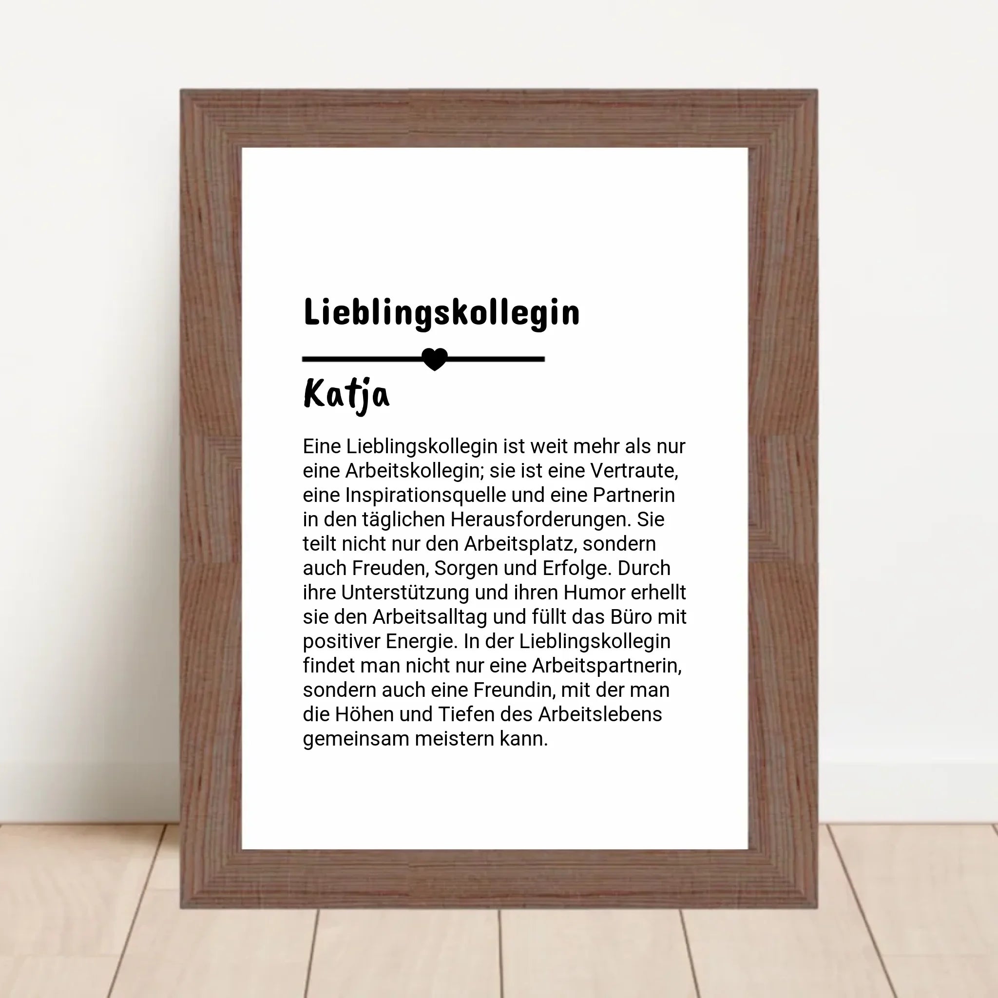 Lieblingskollegin Definition Poster personalisiert - Cantty