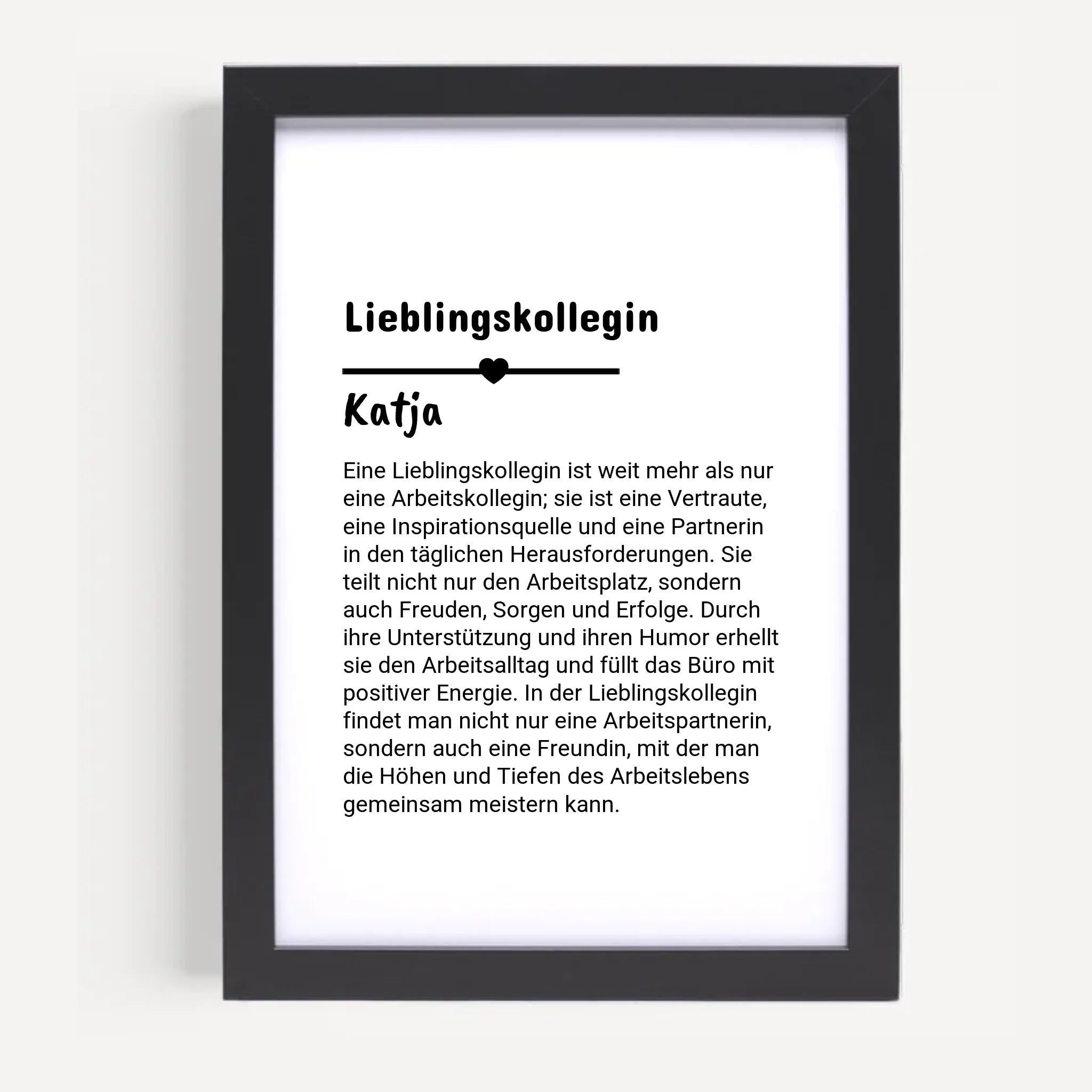 Lieblingskollegin Definition Poster personalisiert - Cantty