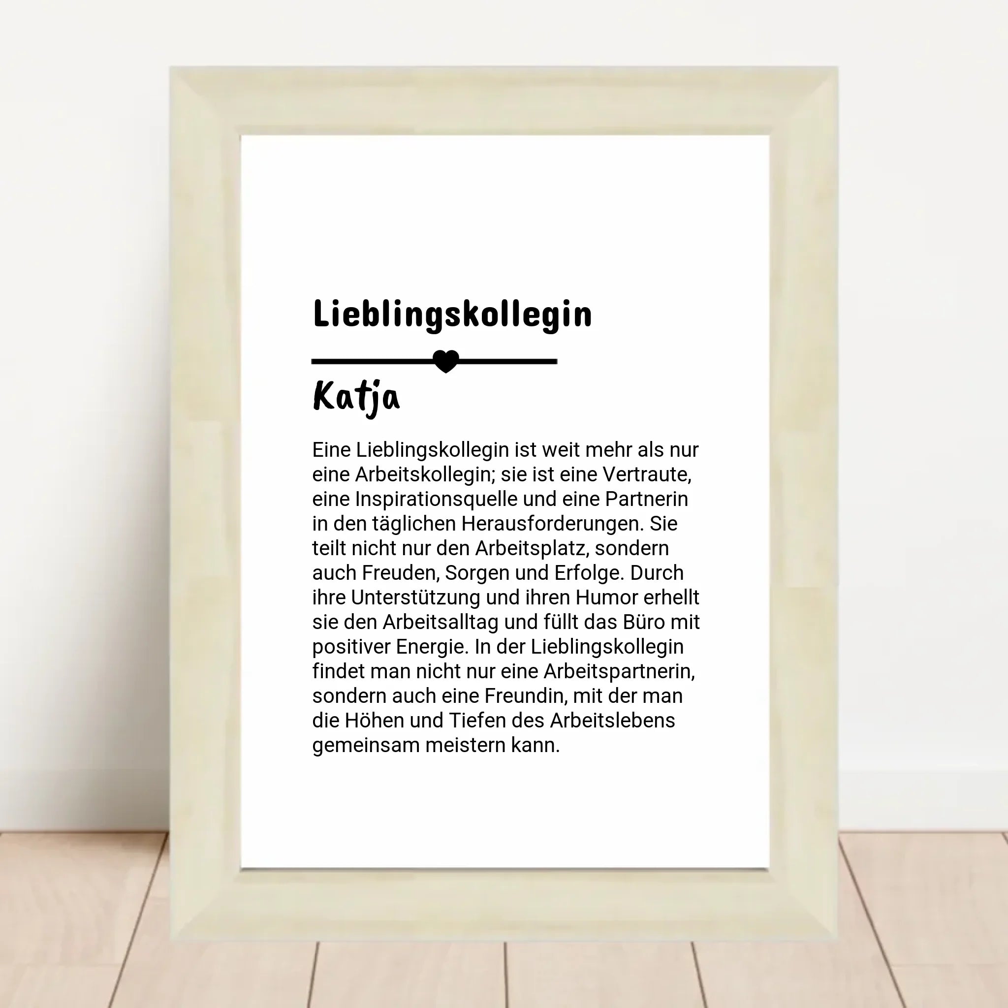 Lieblingskollegin Definition Poster personalisiert - Cantty