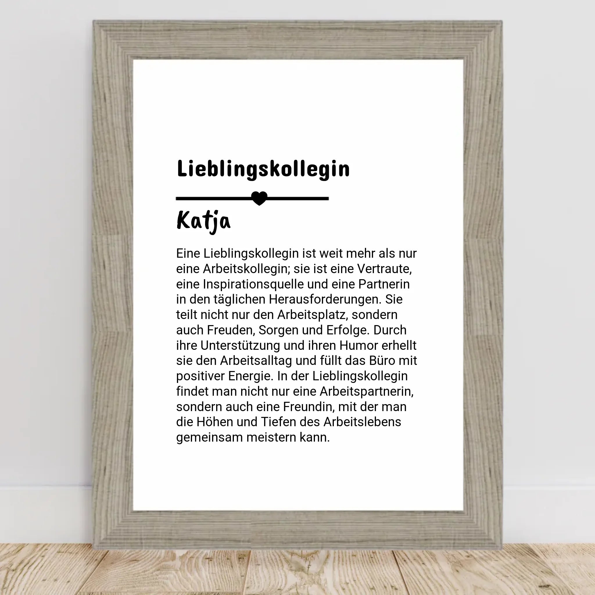 Lieblingskollegin Definition Poster personalisiert - Cantty