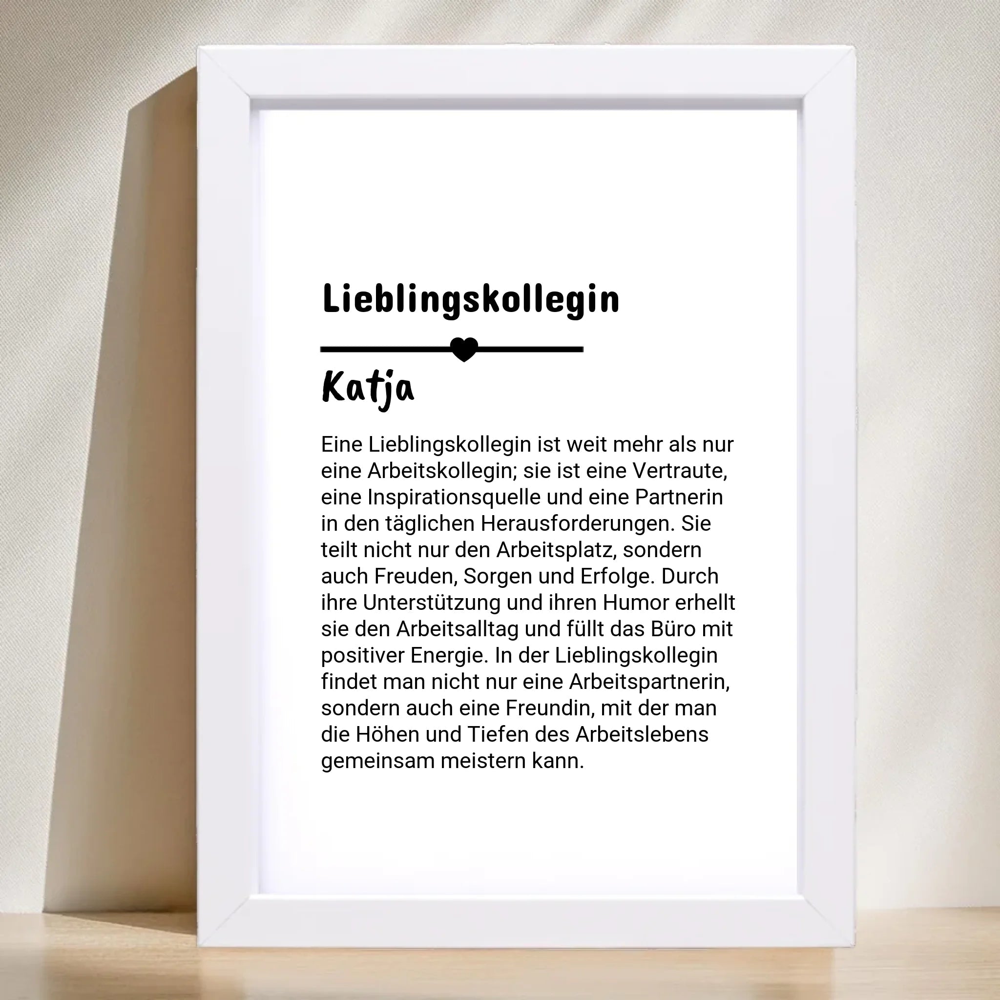 Lieblingskollegin Definition Poster personalisiert - Cantty