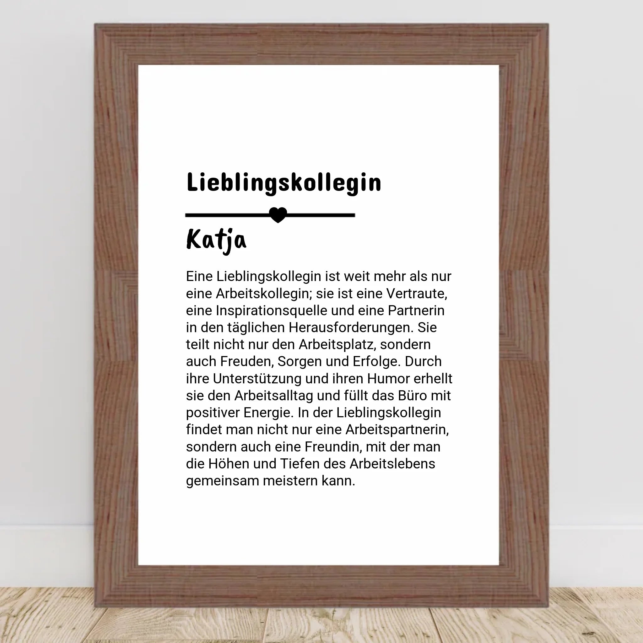Lieblingskollegin Definition Poster personalisiert - Cantty