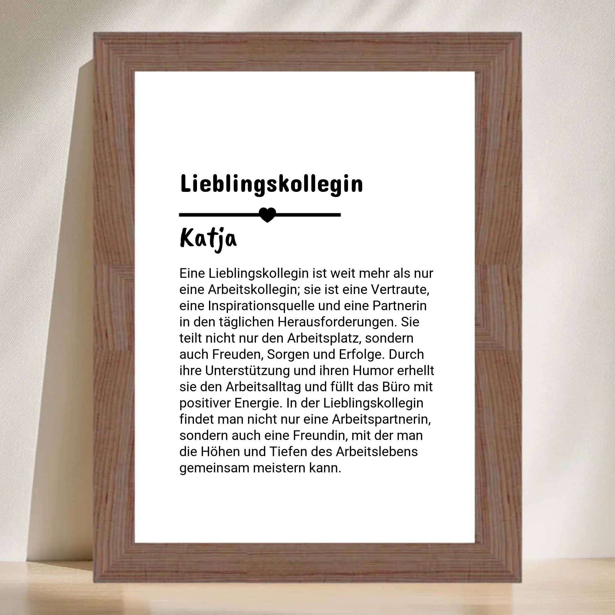 Lieblingskollegin Definition Poster personalisiert - Cantty