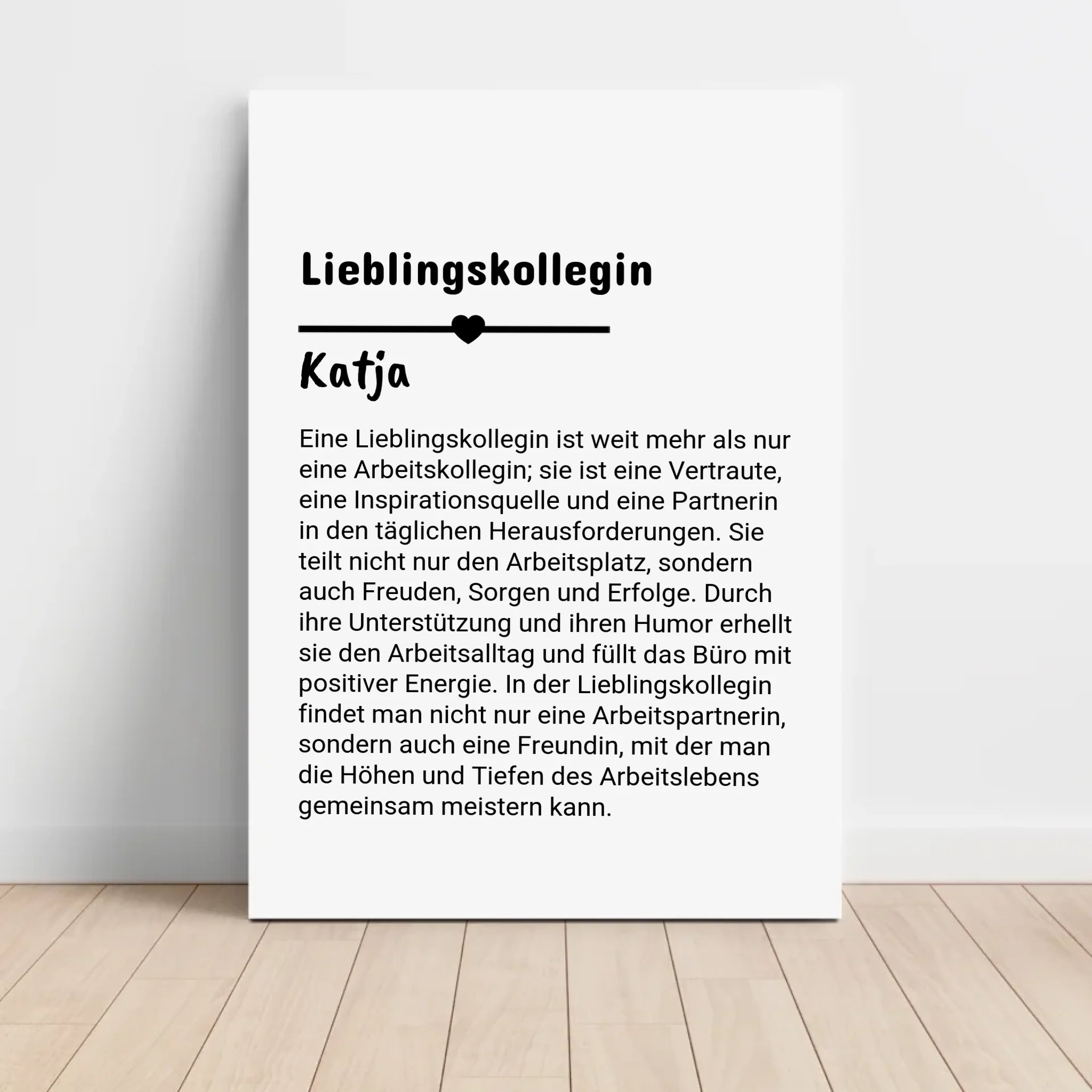 Lieblingskollegin Definition Poster personalisiert - Cantty
