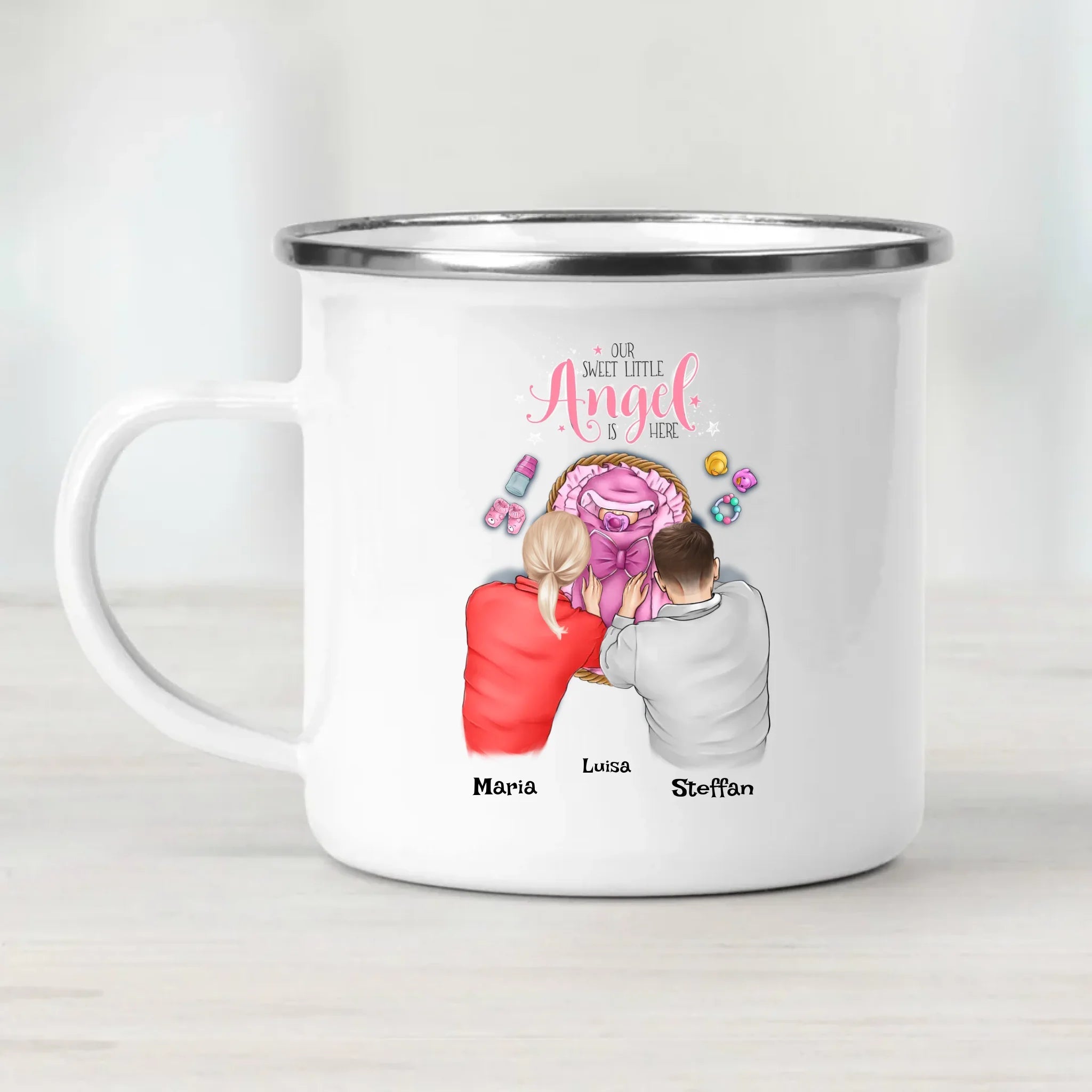 Mädchen Baby Tasse Geschenk Geburt - Cantty