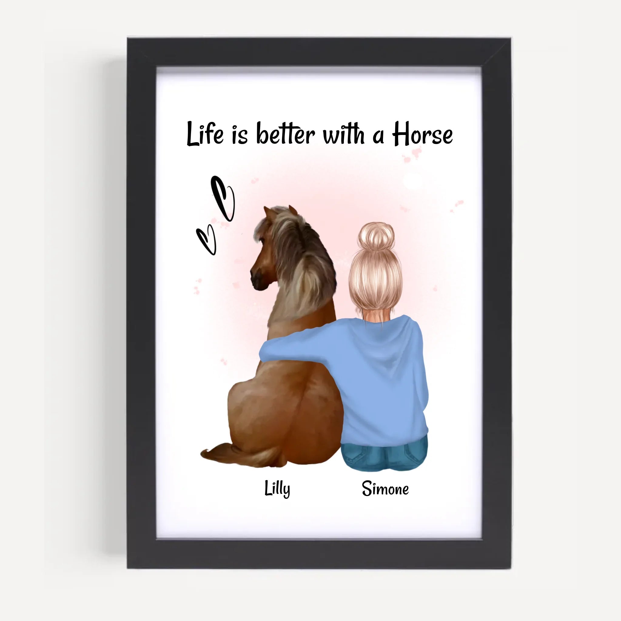 Mädchen Pferd Poster Geschenk Pferdebesitzerin personalisiert - Cantty