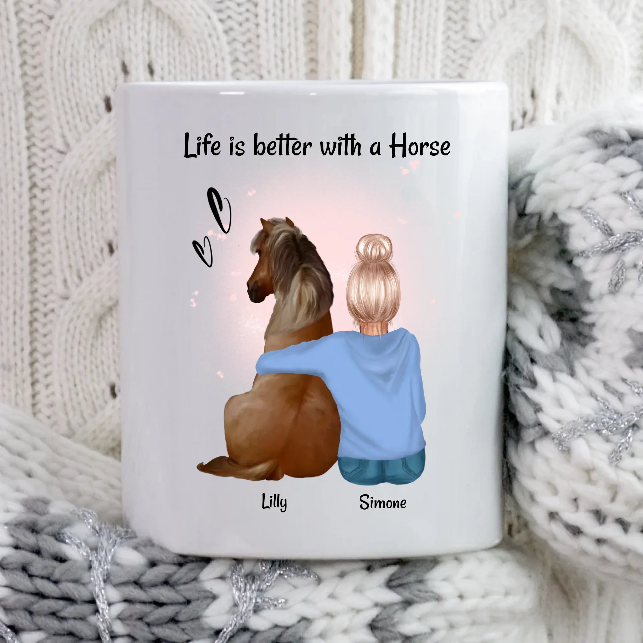 Mädchen Pferd Tasse Pferdebesitzerin Geschenk personalisiert - Cantty