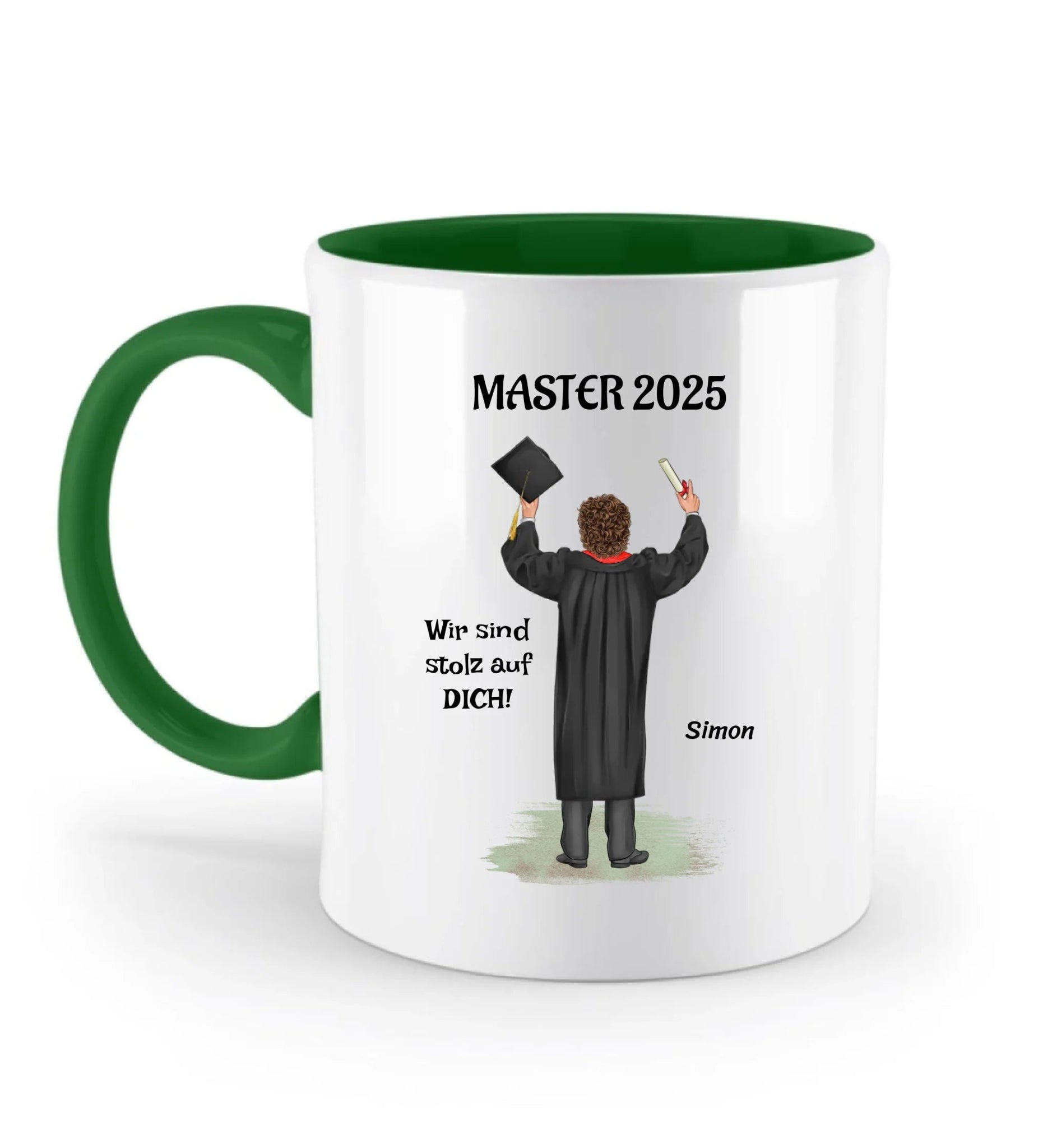 Masterstudium Abschlussgeschenk Tasse personalisiert - Cantty