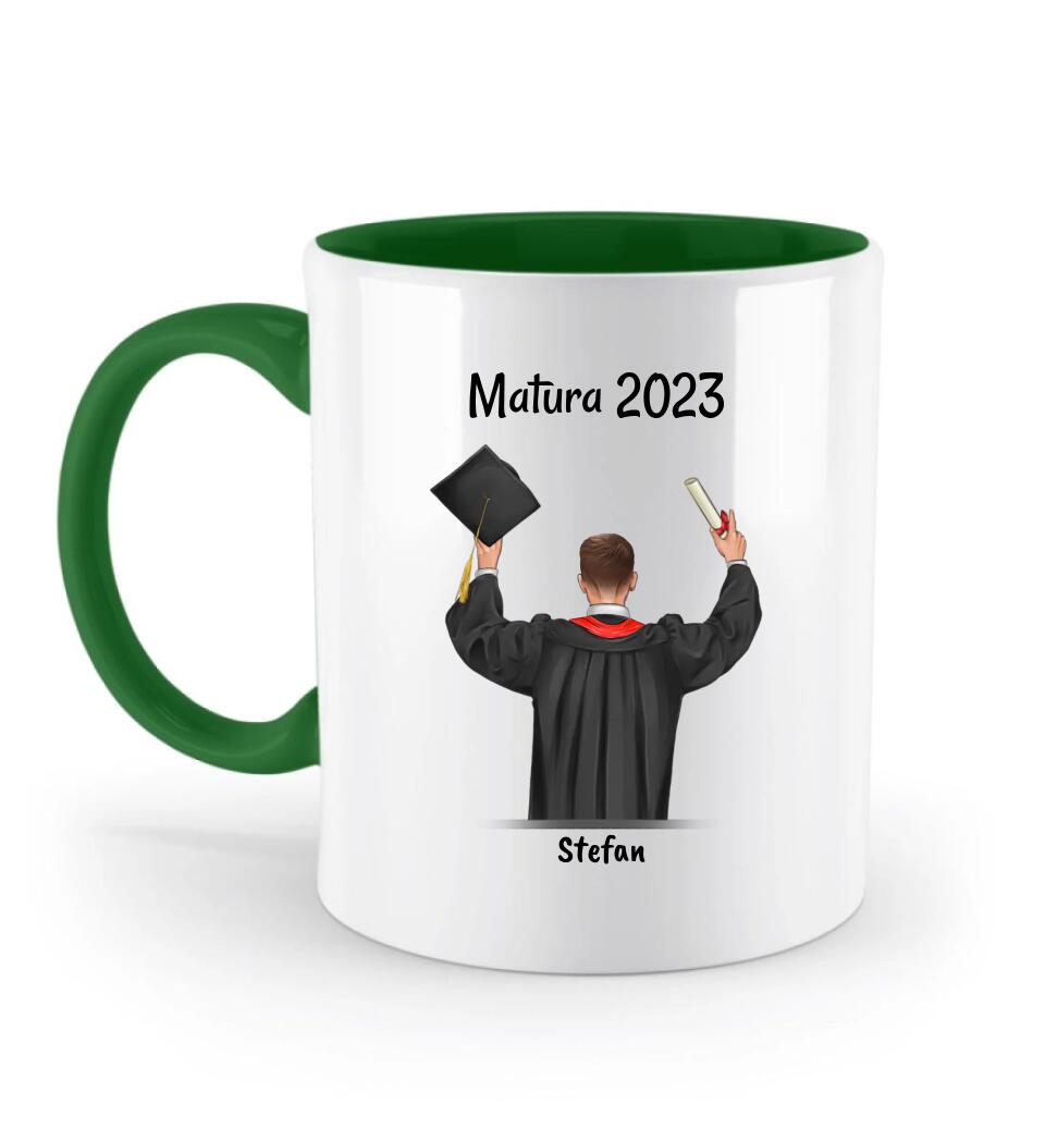 Matura Tasse für Junge & Sohn personalisiert - Cantty