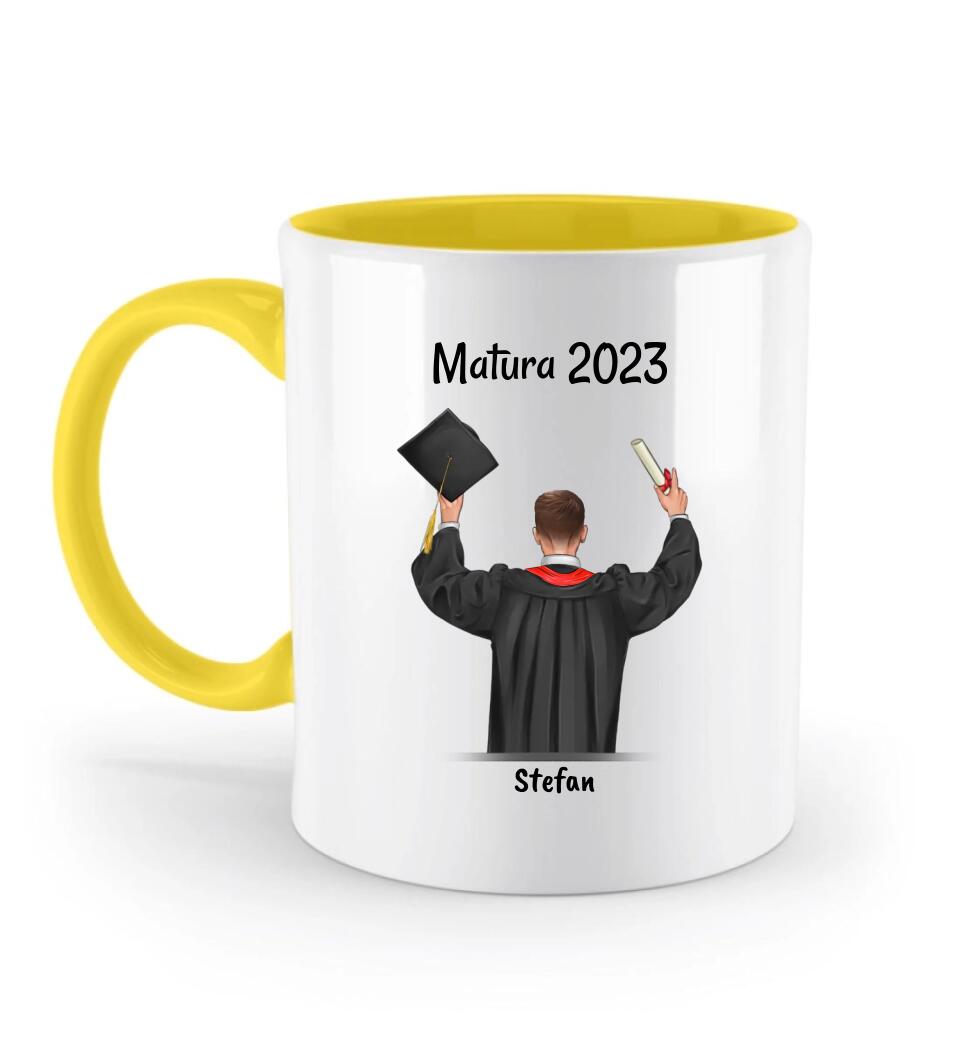 Matura Tasse für Junge & Sohn personalisiert - Cantty