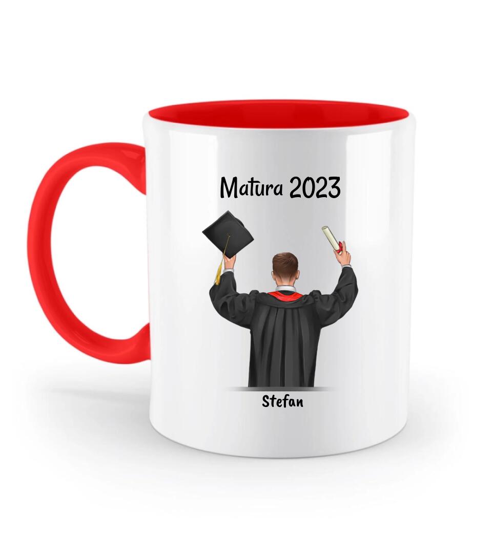 Matura Tasse für Junge & Sohn personalisiert - Cantty