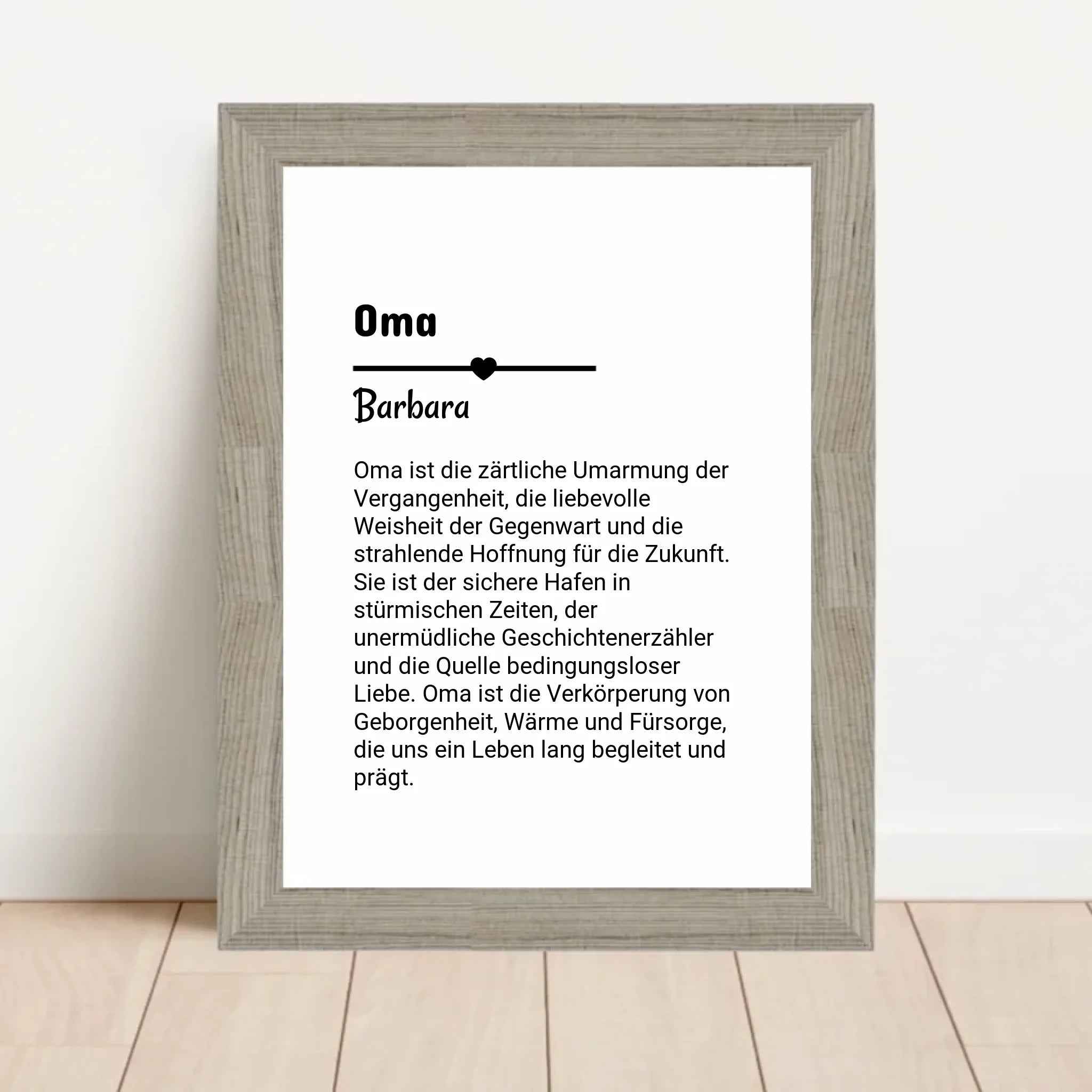 Oma Definition Poster Geschenk personalisiert - Cantty