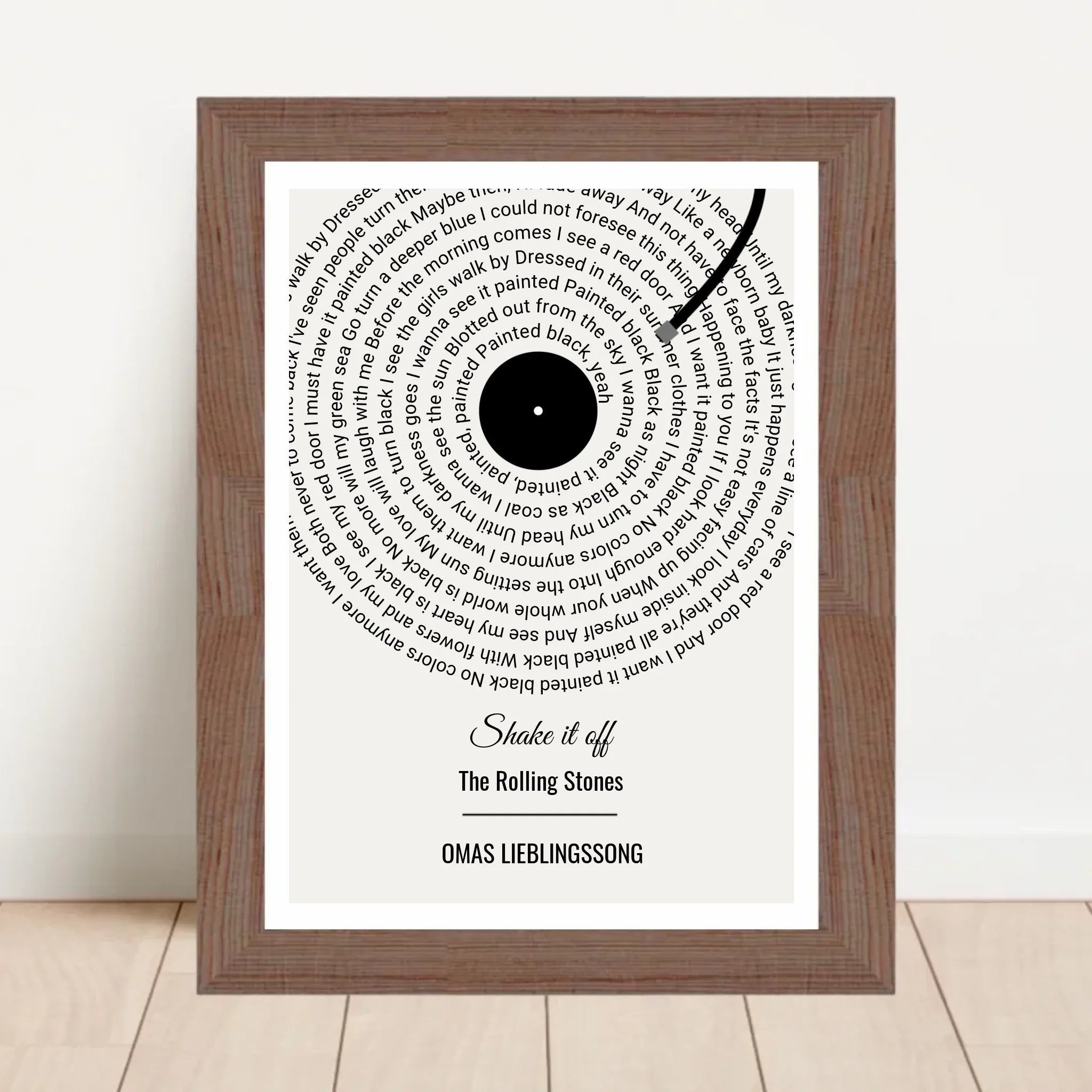 Oma Lieblingssong Musikposter Geschenk zum Geburtstag, Muttertag & Weihnachten - Cantty