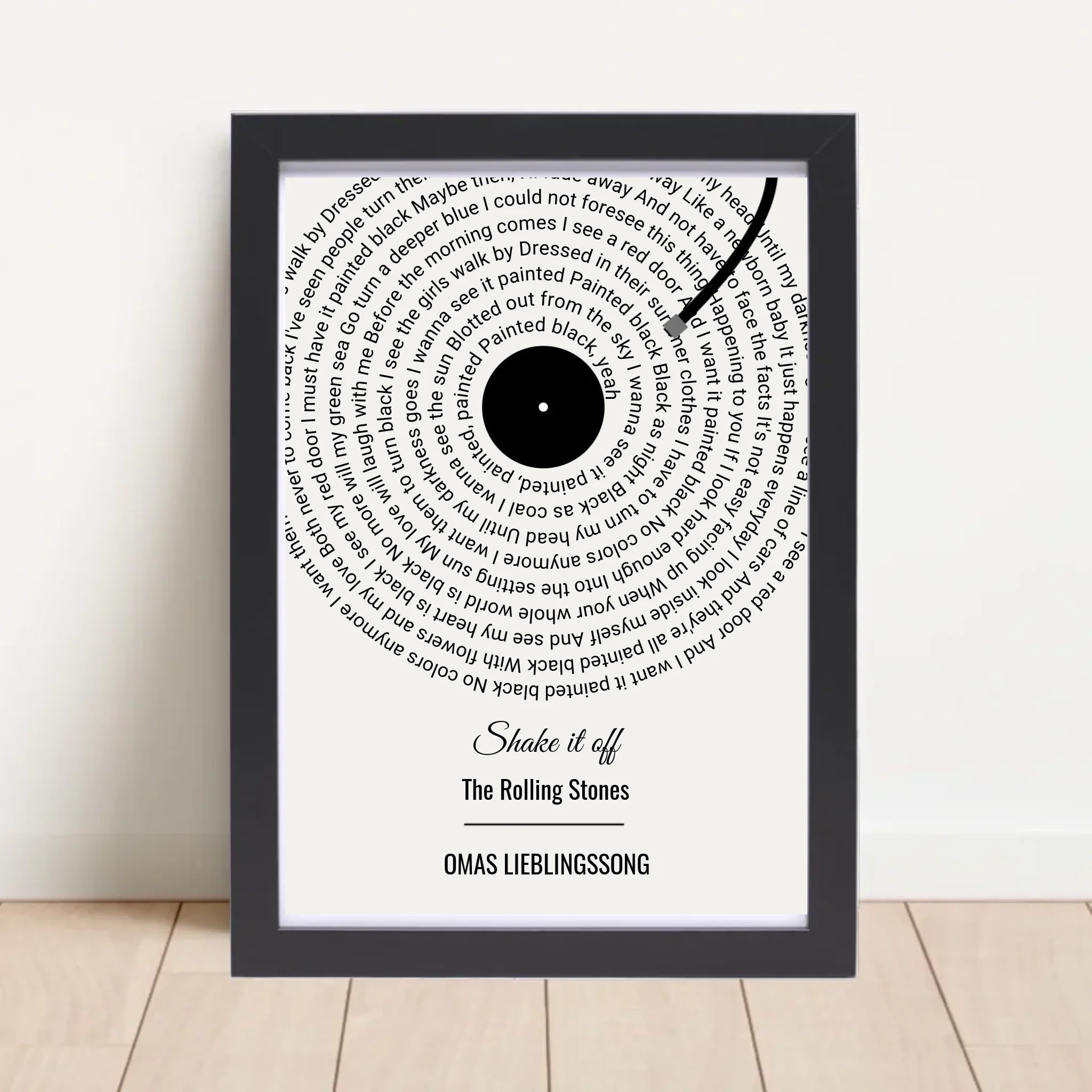 Oma Lieblingssong Musikposter Geschenk zum Geburtstag, Muttertag & Weihnachten - Cantty