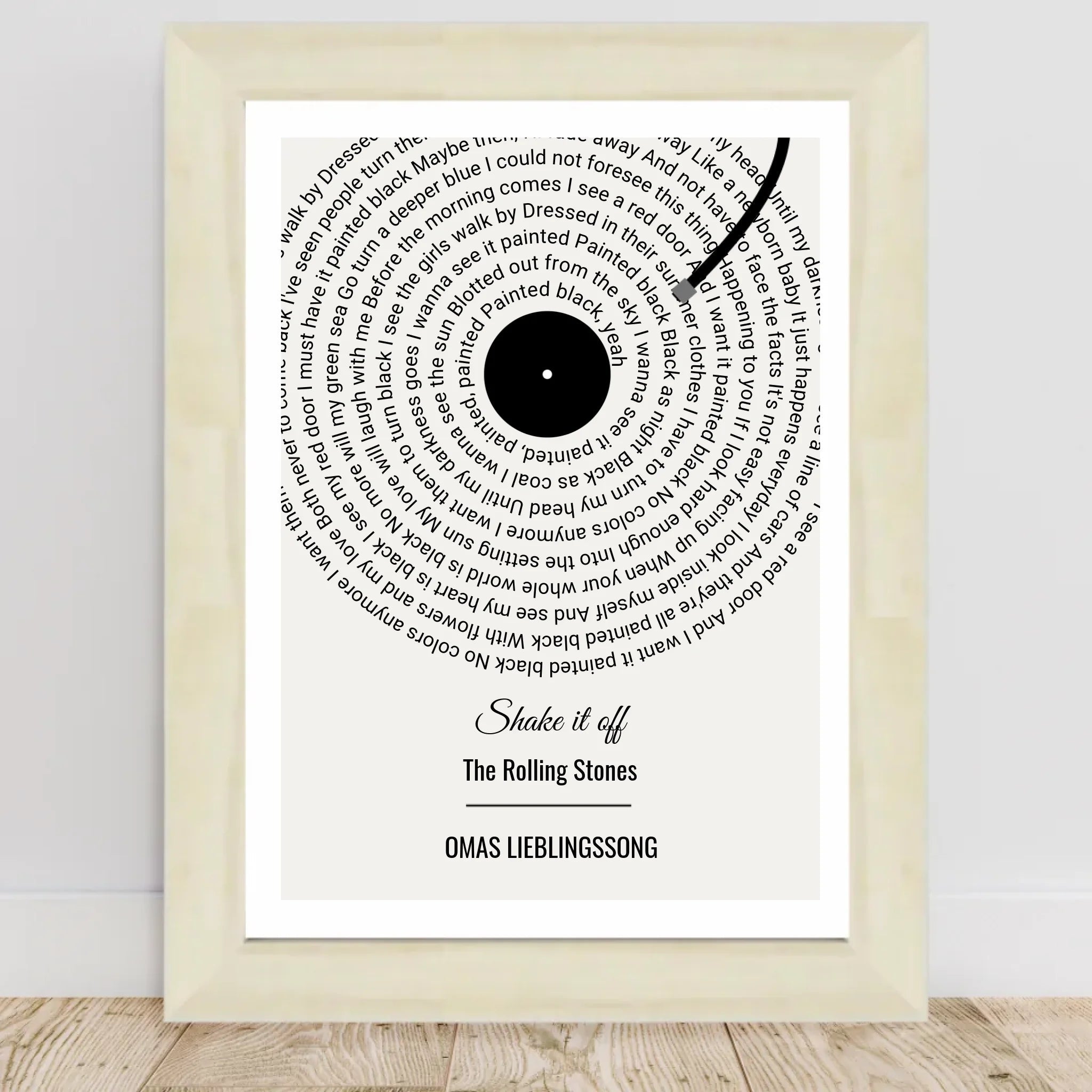 Oma Lieblingssong Musikposter Geschenk zum Geburtstag, Muttertag & Weihnachten - Cantty