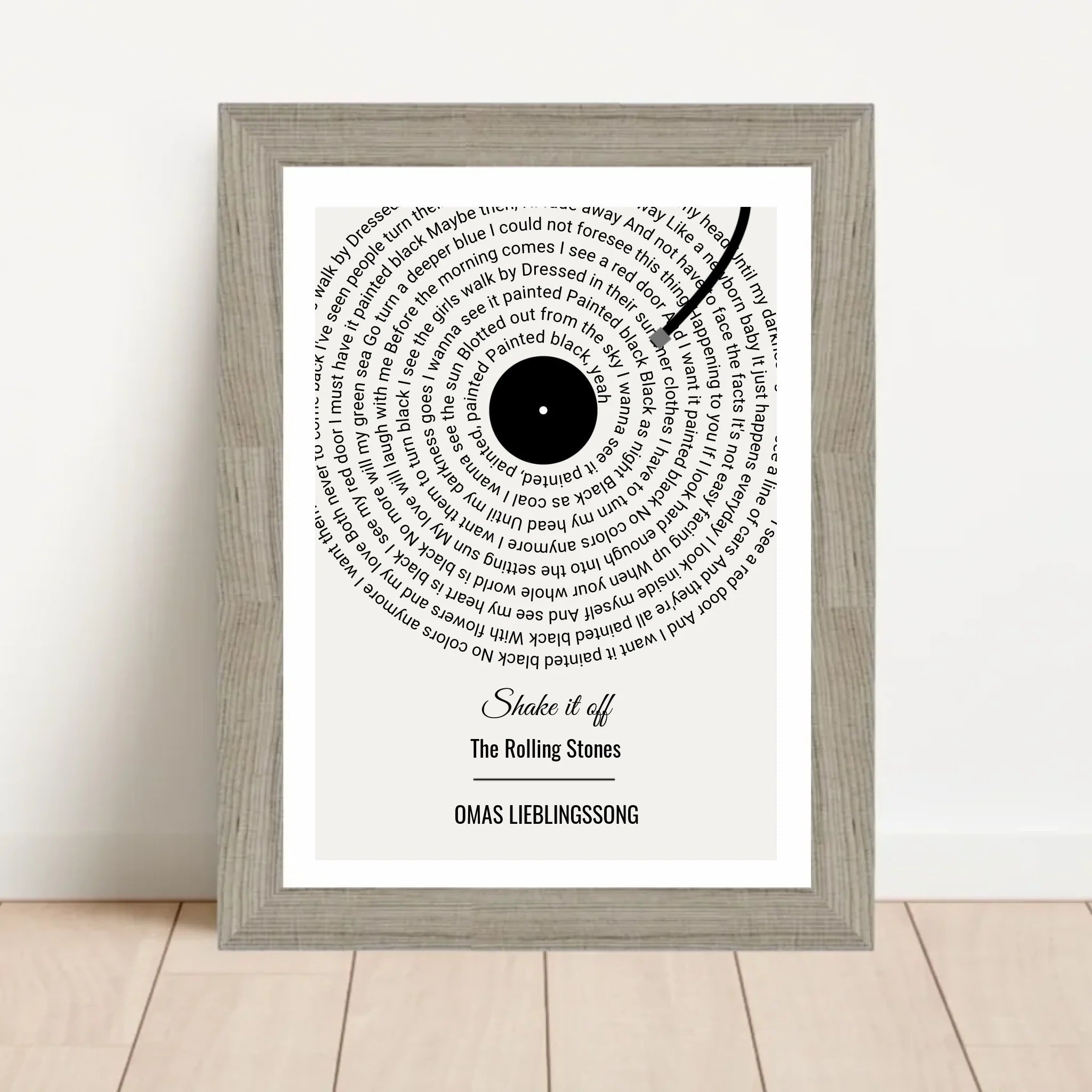 Oma Lieblingssong Musikposter Geschenk zum Geburtstag, Muttertag & Weihnachten - Cantty