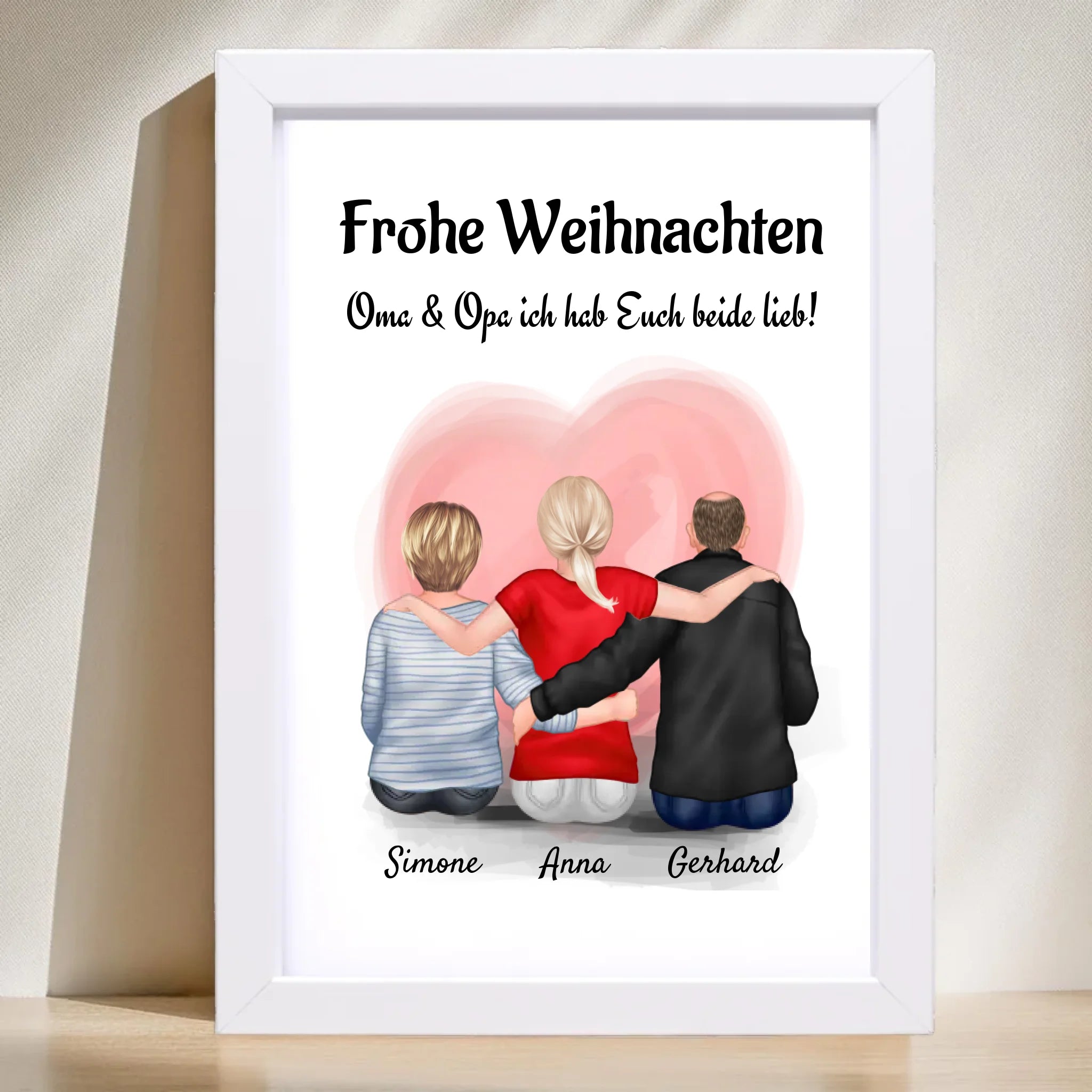 Oma Opa Enkeltochter Bild Weihnachtsgeschenk - Cantty