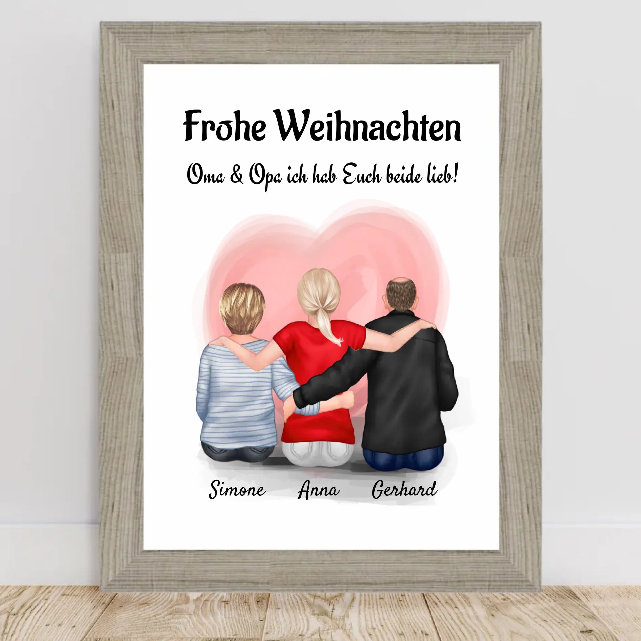 Oma Opa Enkeltochter Bild Weihnachtsgeschenk - Cantty