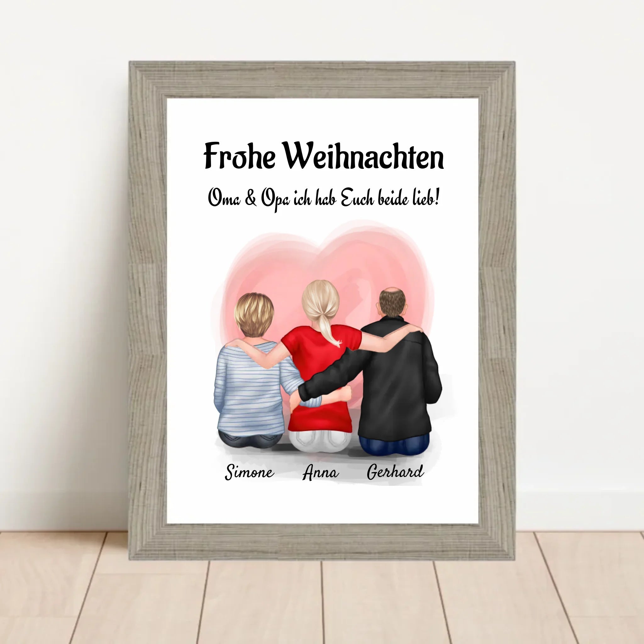 Oma Opa Enkeltochter Bild Weihnachtsgeschenk - Cantty
