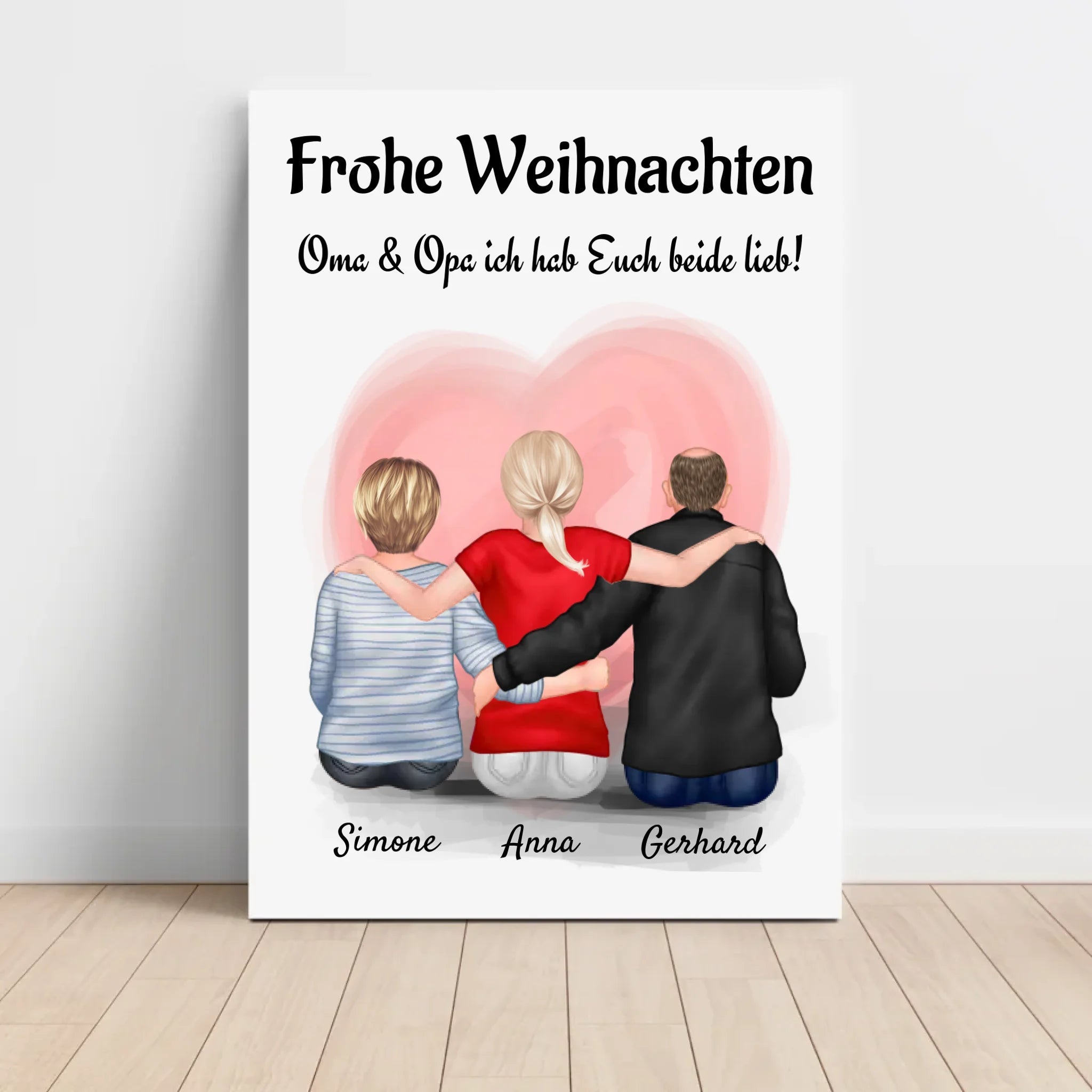Oma Opa Enkeltochter Bild Weihnachtsgeschenk - Cantty