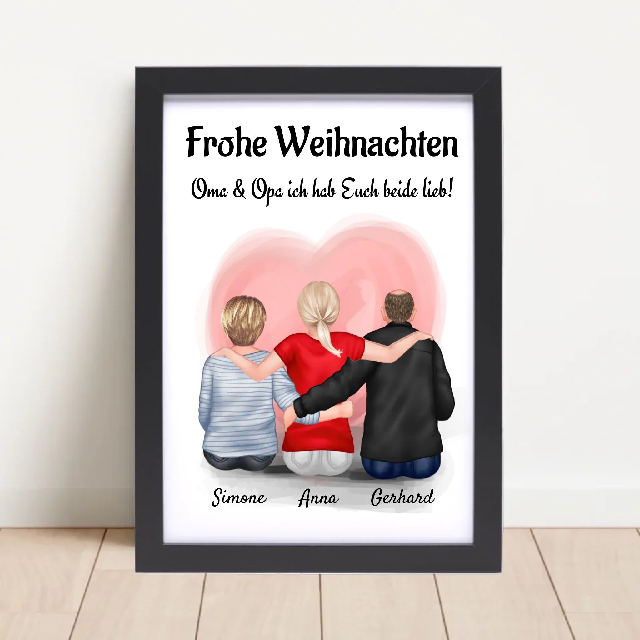 Oma Opa Enkeltochter Bild Weihnachtsgeschenk - Cantty