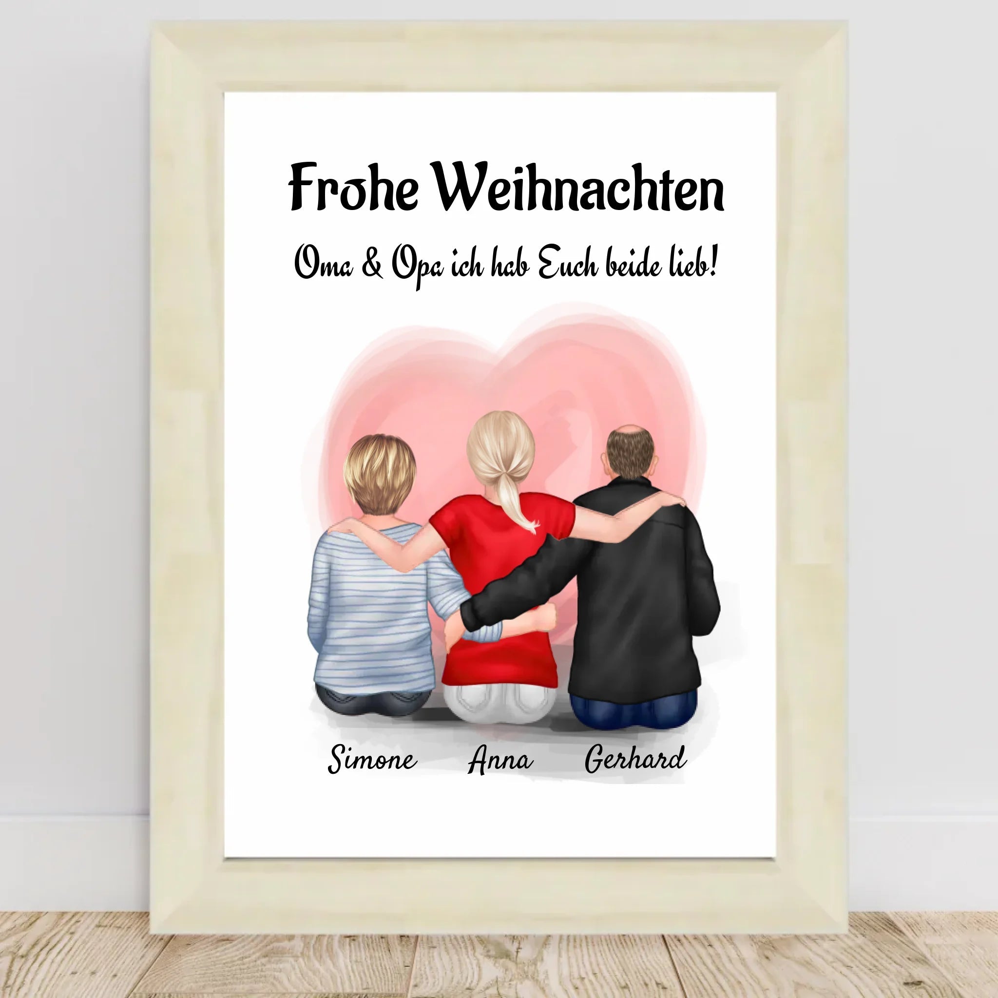 Oma Opa Enkeltochter Bild Weihnachtsgeschenk - Cantty