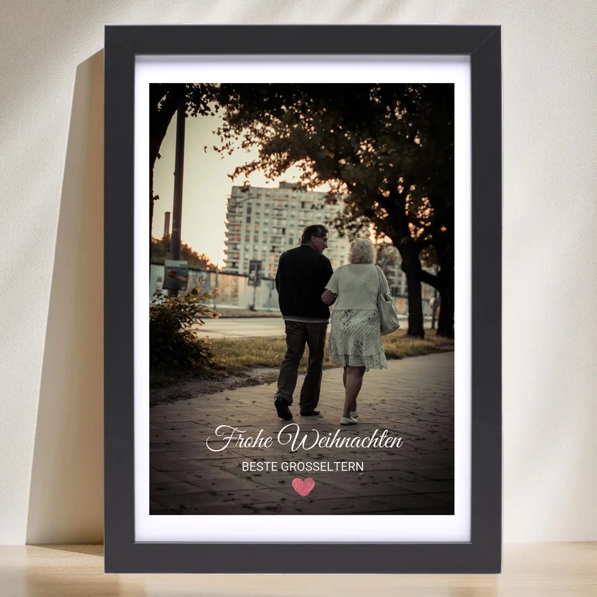 Oma Opa Foto Weihnachtsgeschenk mit Bilderrahmen personalisierbar - Cantty
