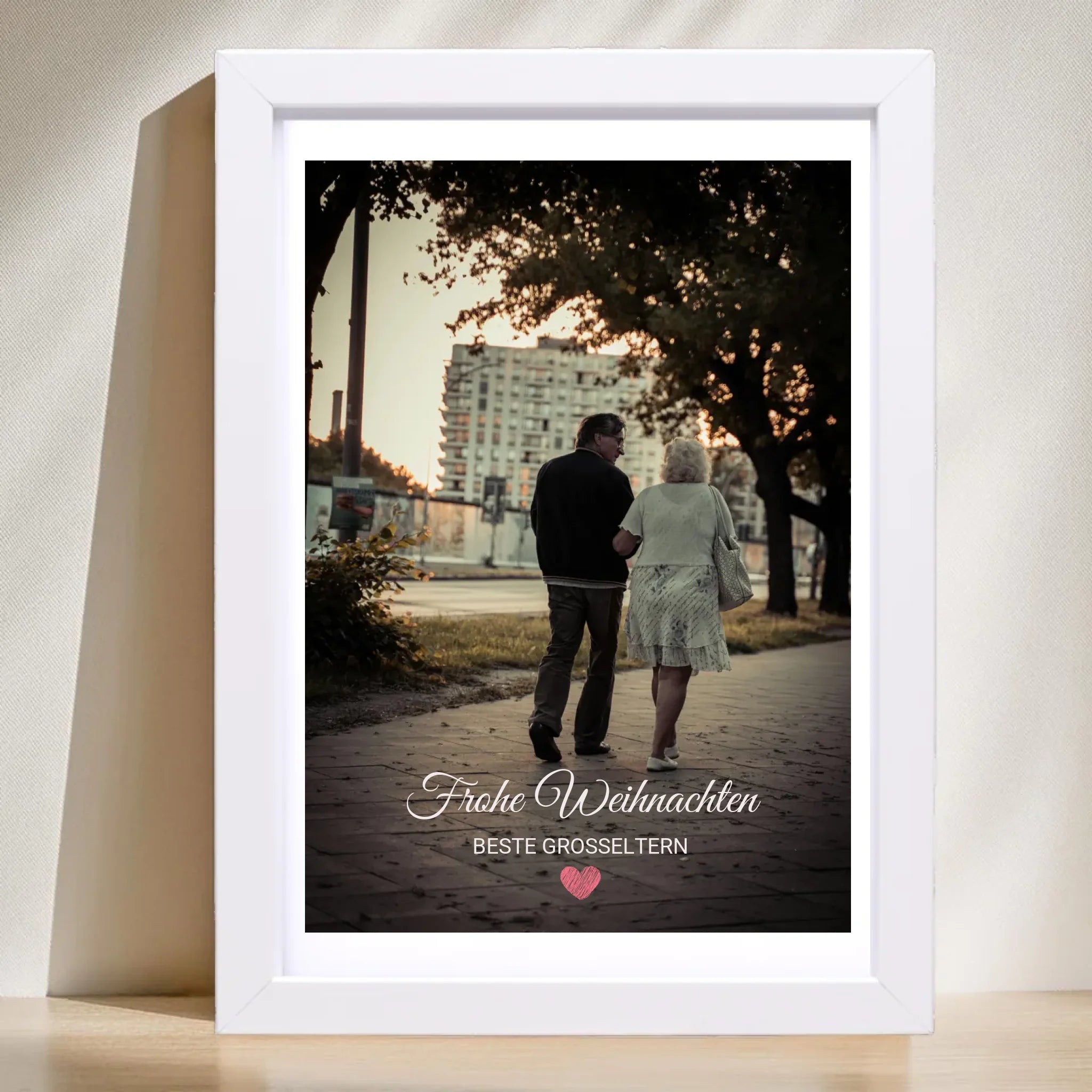 Oma Opa Foto Weihnachtsgeschenk mit Bilderrahmen personalisierbar - Cantty
