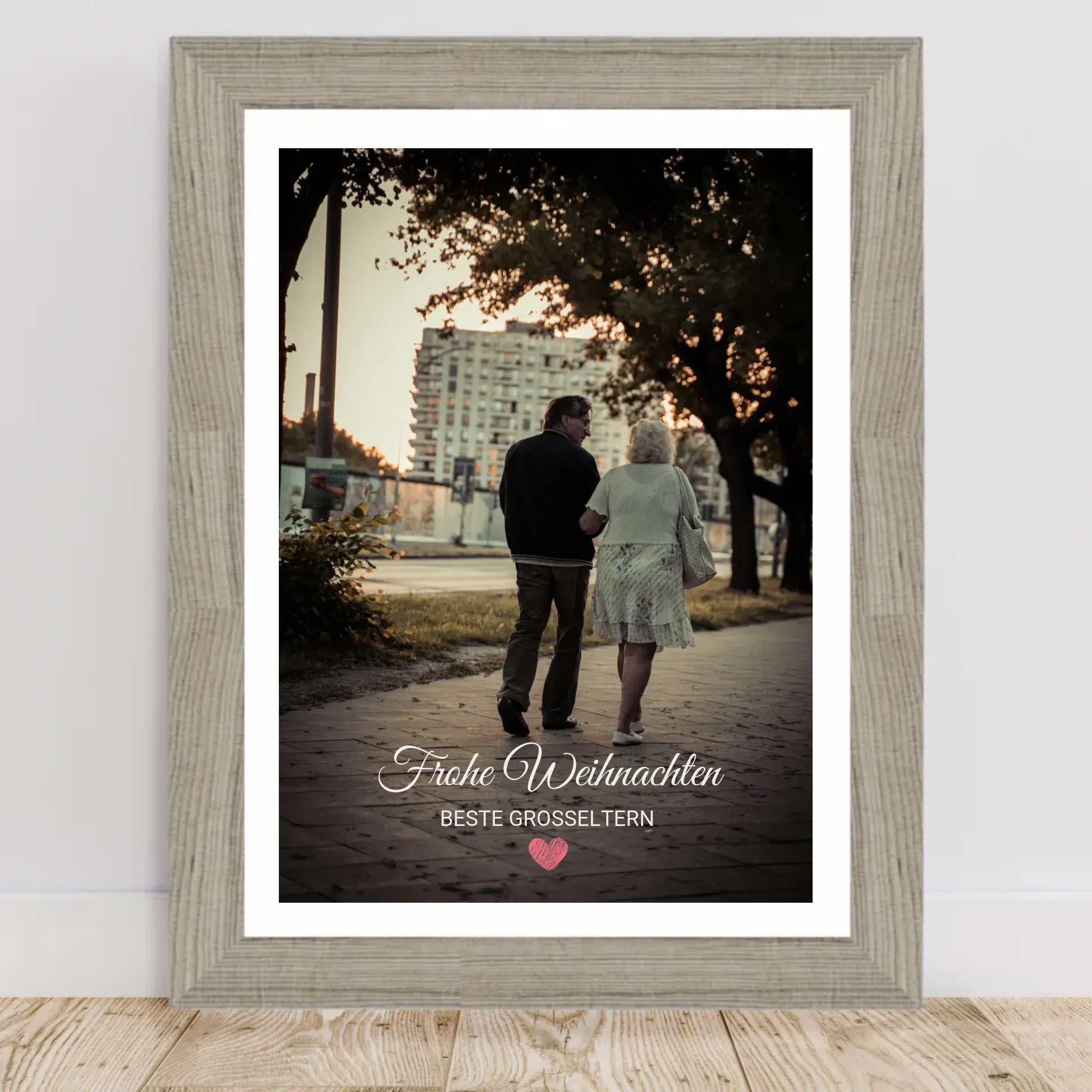 Oma Opa Foto Weihnachtsgeschenk mit Bilderrahmen personalisierbar - Cantty