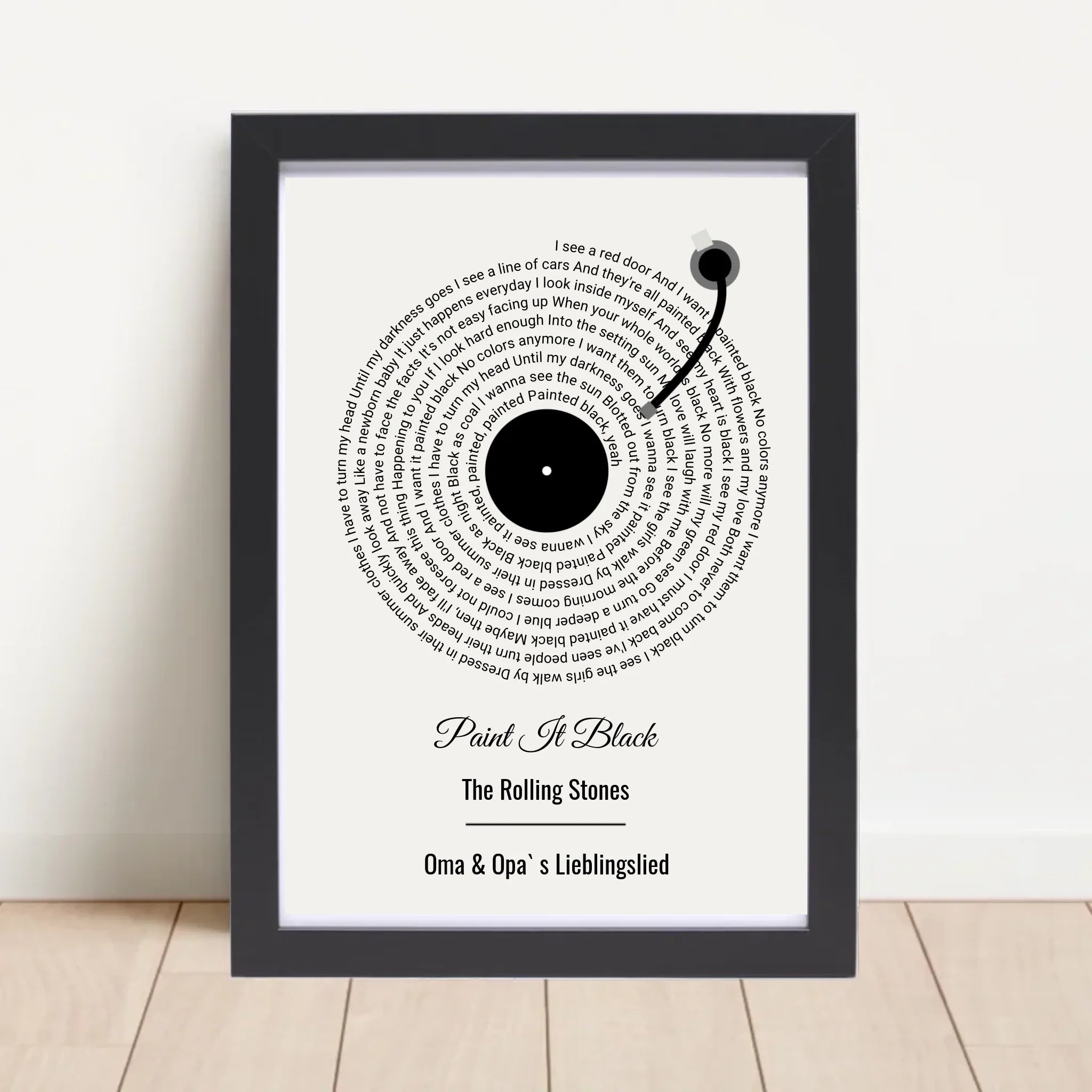 Oma Opa Weihnachtsgeschenk für Großeltern Musikposter Lieblingssong Text - Cantty