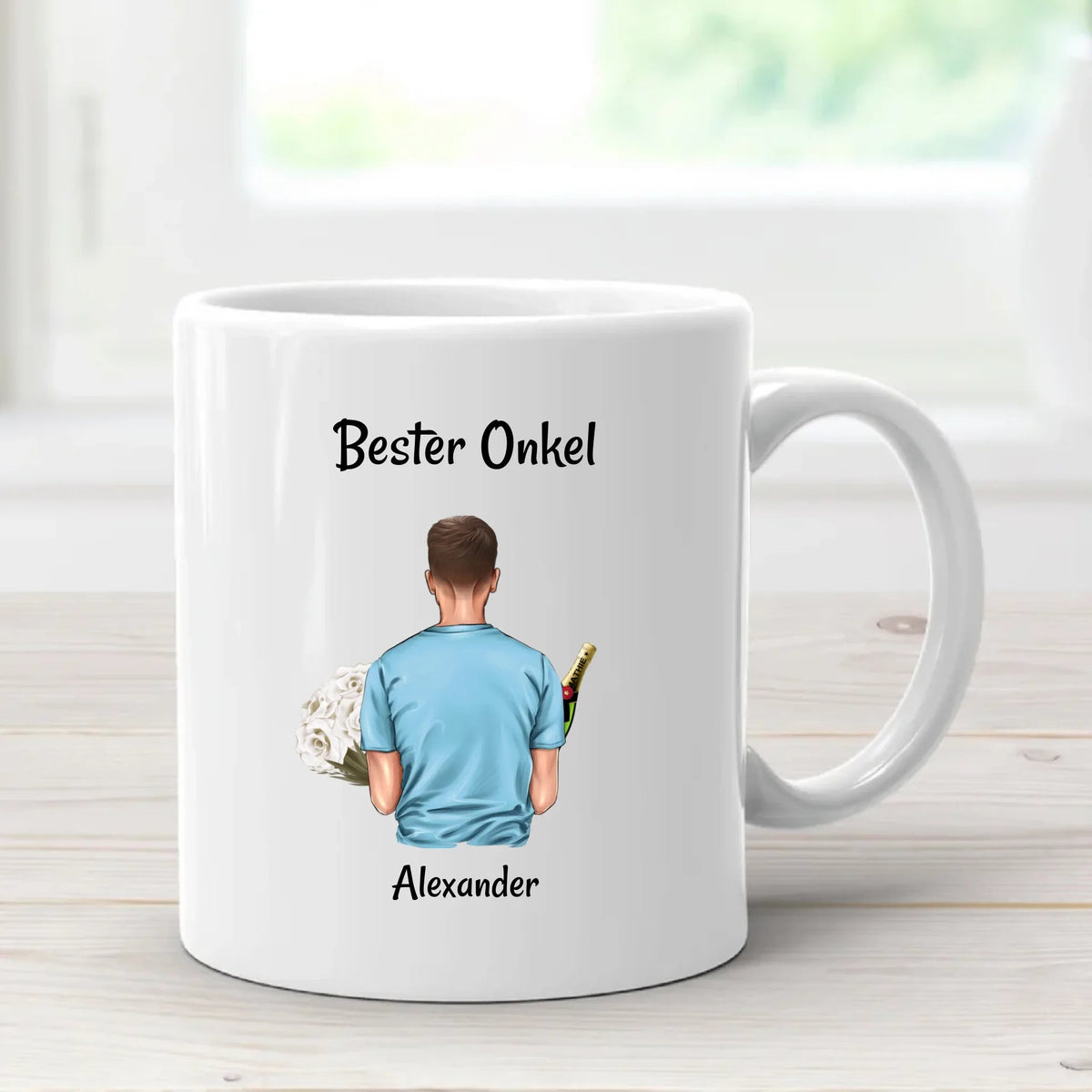 Onkel Tasse Geschenk Geburtstag personalisiert
