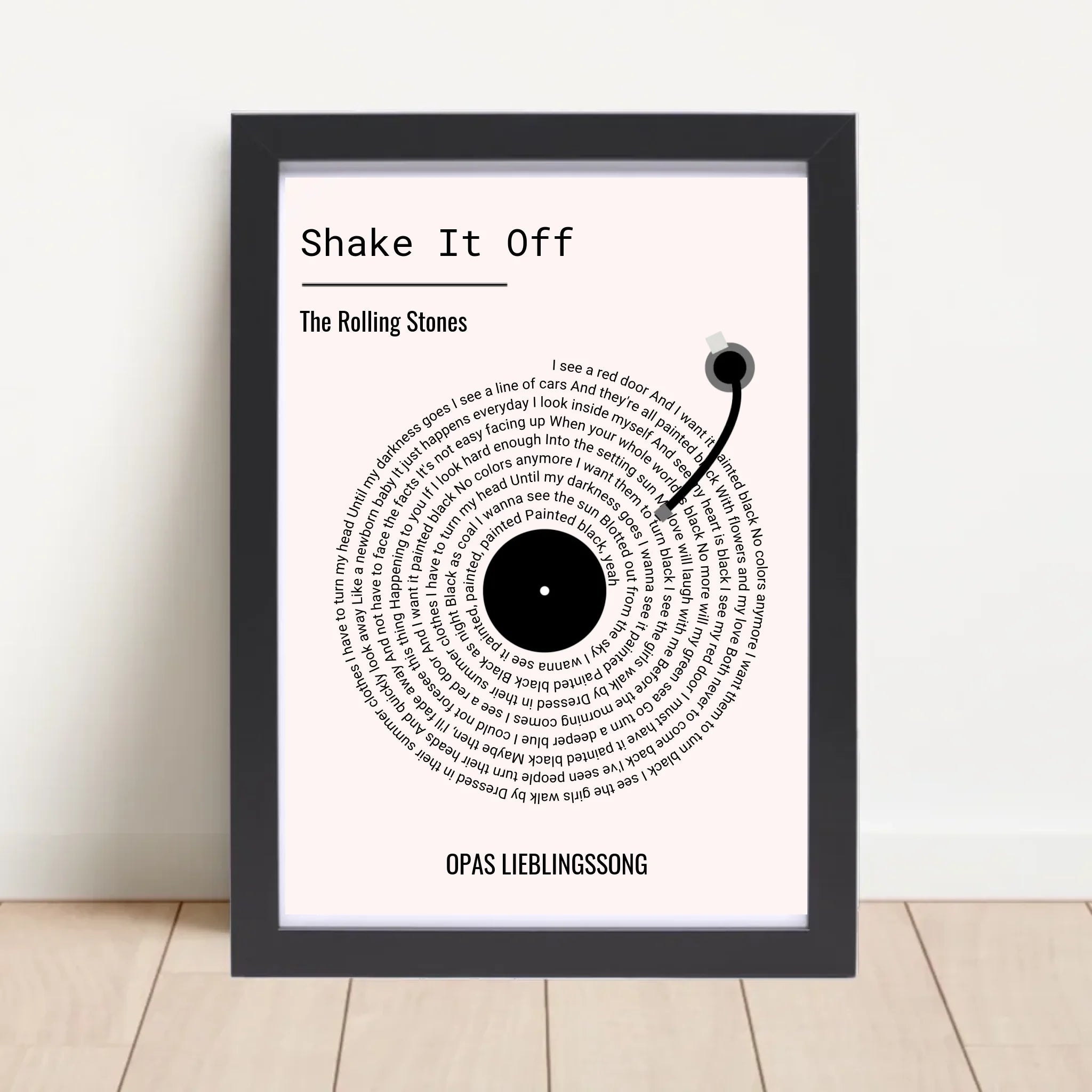 Opa Lieblingssong Musikposter Geschenk zum Geburtstag, Vatertag & Weihnachten - Cantty