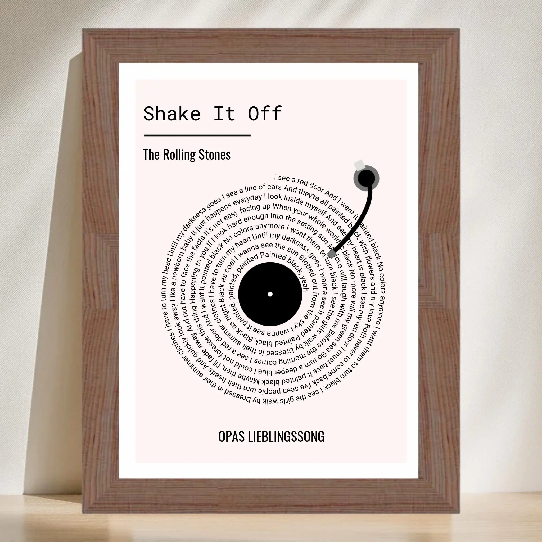 Opa Lieblingssong Musikposter Geschenk zum Geburtstag, Vatertag & Weihnachten - Cantty